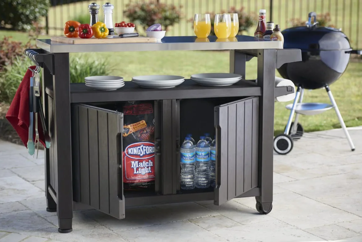KETER Desserte barbecue gris UNITY XL 207 litrów 134 x 51.7 x 89.6 cm