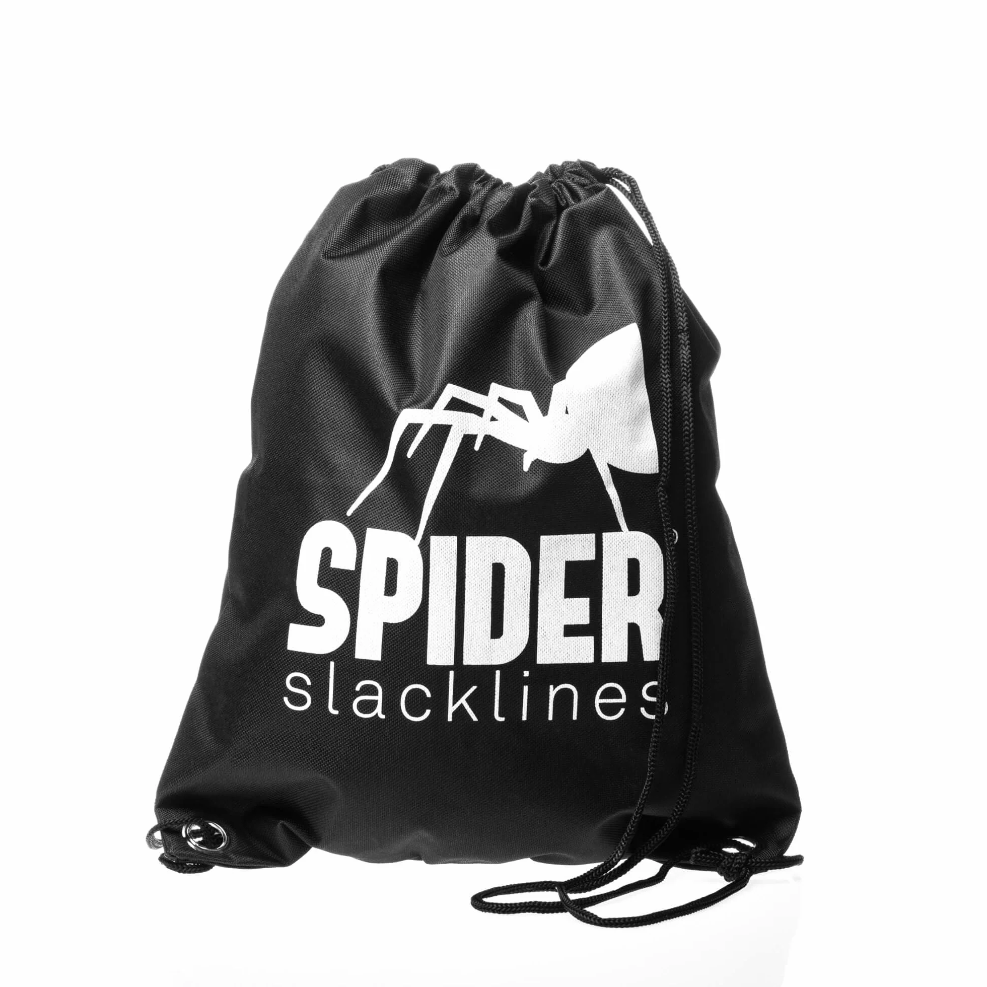SPIDER SLACKLINE LKS01 - Kit Longline Fly Line 25, Slackline 20 m, Deux cliquets Blancs, Sangle 2,5 m, Sac Inclus - Kit Complet pour slackliners
