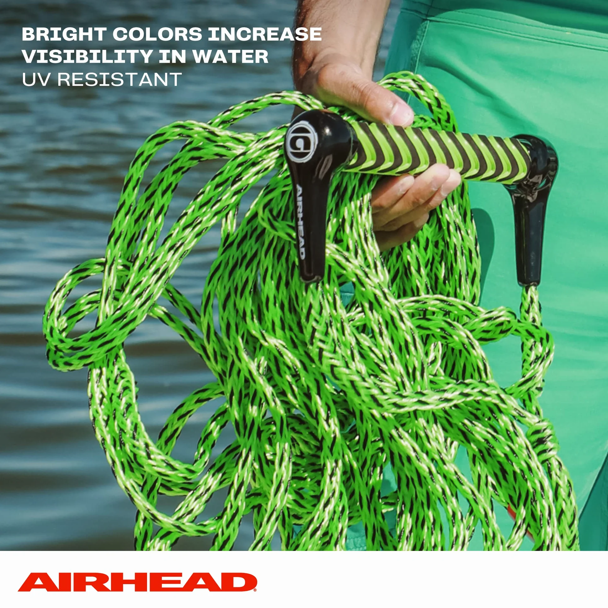 Kwik Tek AIRHEAD Ahsr-9 Sports Nautiques Corde avec poignée EVA, 75 – Pieds