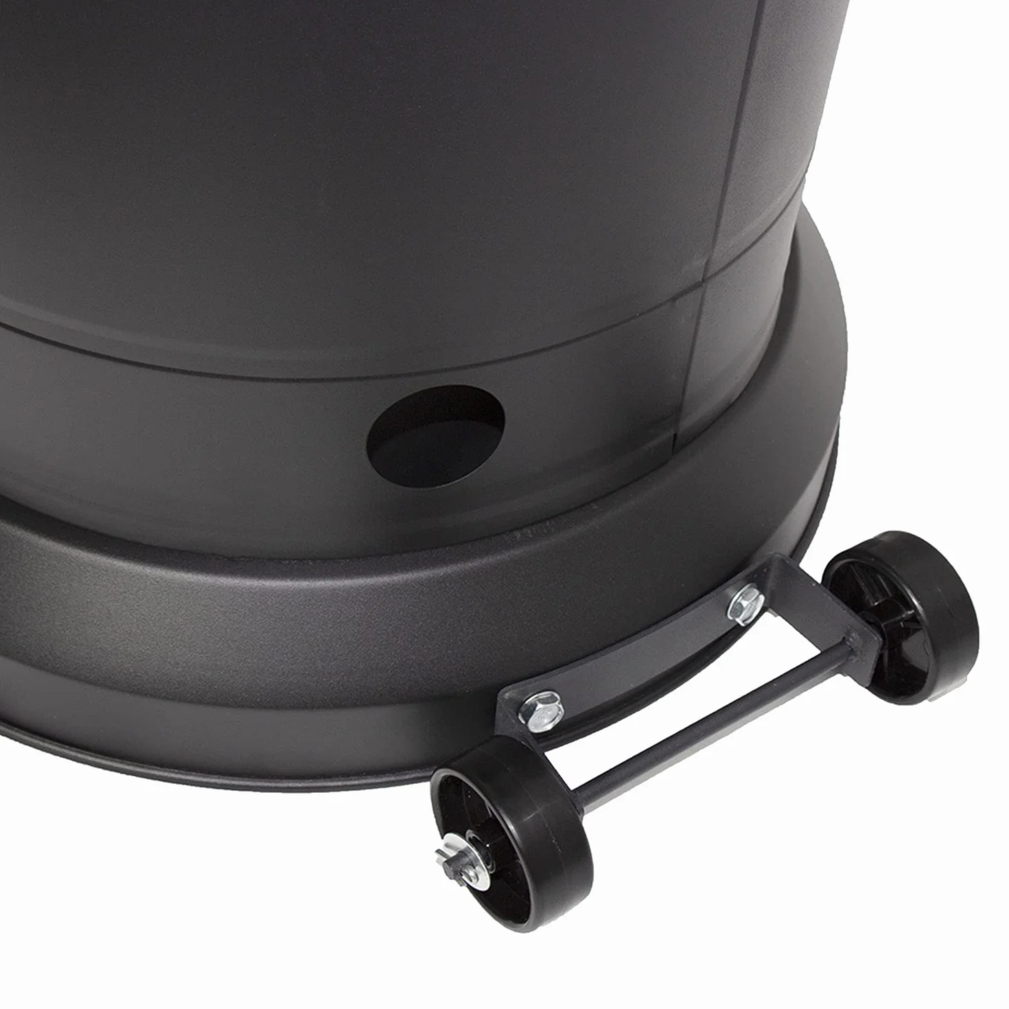 Parasol chauffant OSLO gaz acier noir avec housse protection