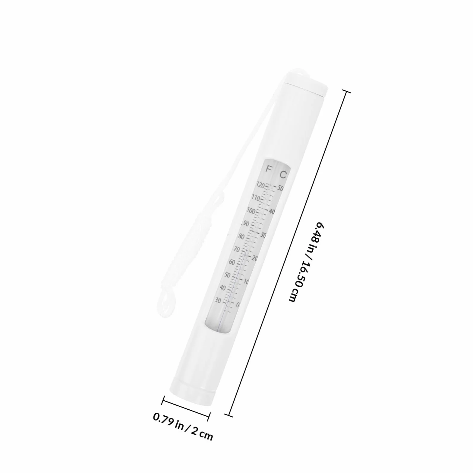 Luxshiny Thermomètre pour Piscine Étanche en PVC pour Bassins et Aquariums