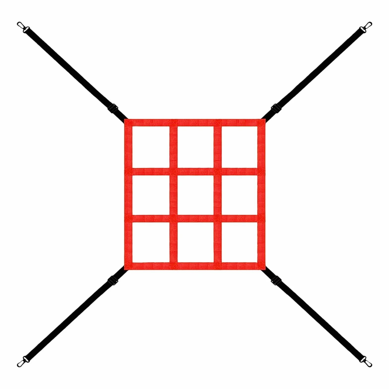 Cible de pitching net Strike Zone | Filet cible de tangage réglable, filet d'entraînement de baseball pour frapper la capture d'impact, travail avec des exercices de tangage et précision de