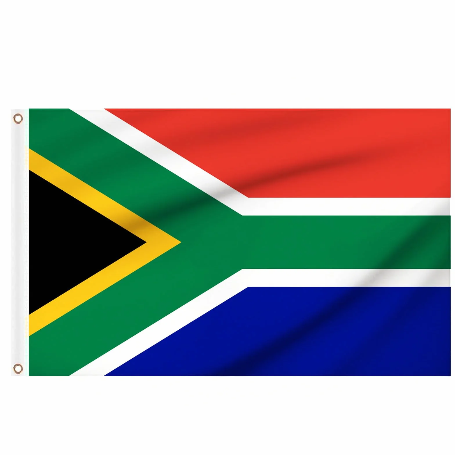 Drapeau de l'Afrique du Sud avec œillets en laiton pour jeux olympiques de 2024, événements sportifs, décorations de fête, 1,5 x 0,9 m