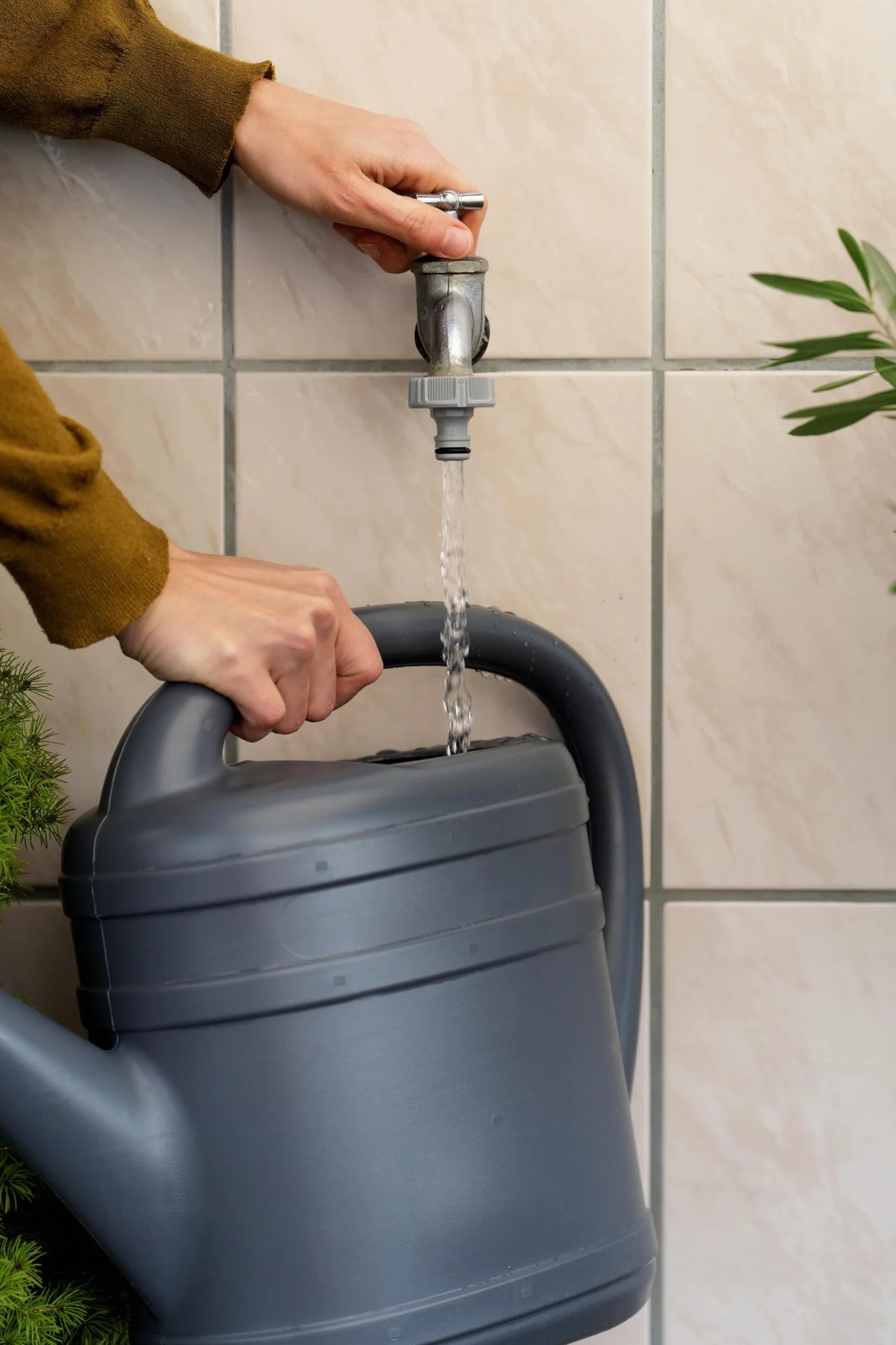 Gardena Nez de robinet 26,5 mm (G 3/4) OGS adaptateur tuyau arrosage, anti-éclaboussure, résistant au gel