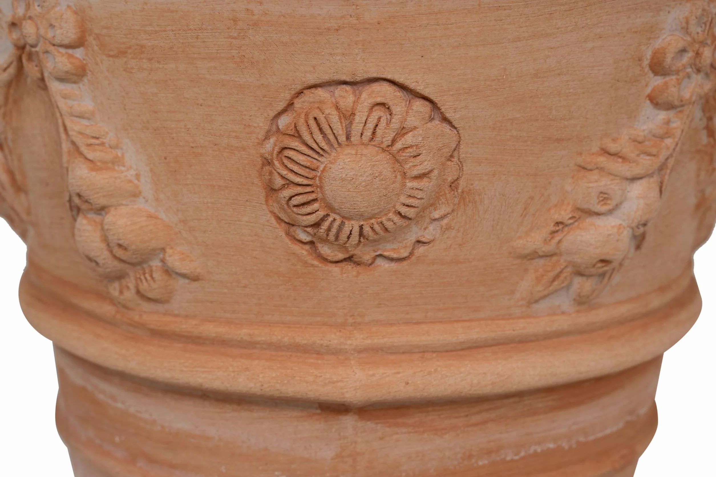 Vase en terre cuite Toscane L40xPR40xH30 - Grand pot extérieur intérieur - Made in Italy