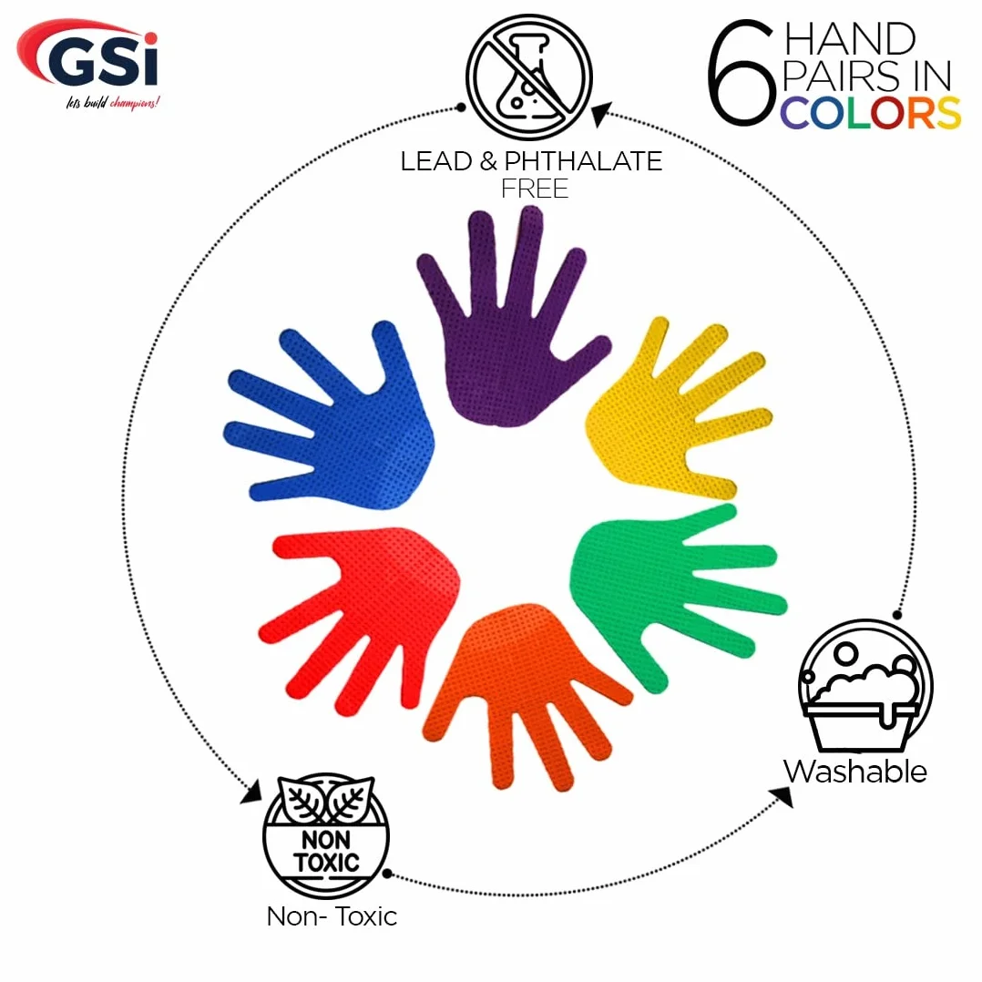GSI Lot de 6 marqueurs à main