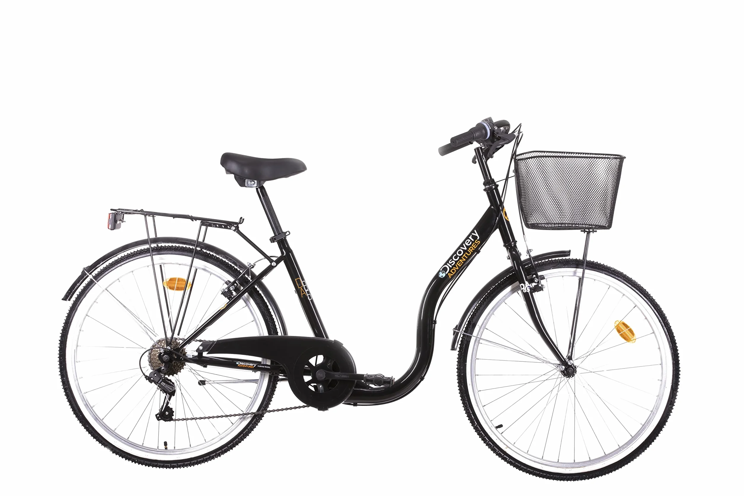 Vélo Discovery Adventures Rétro 26'' Cadre Acier équipé de 6 Vitesses par poignée tournante + équipement City !