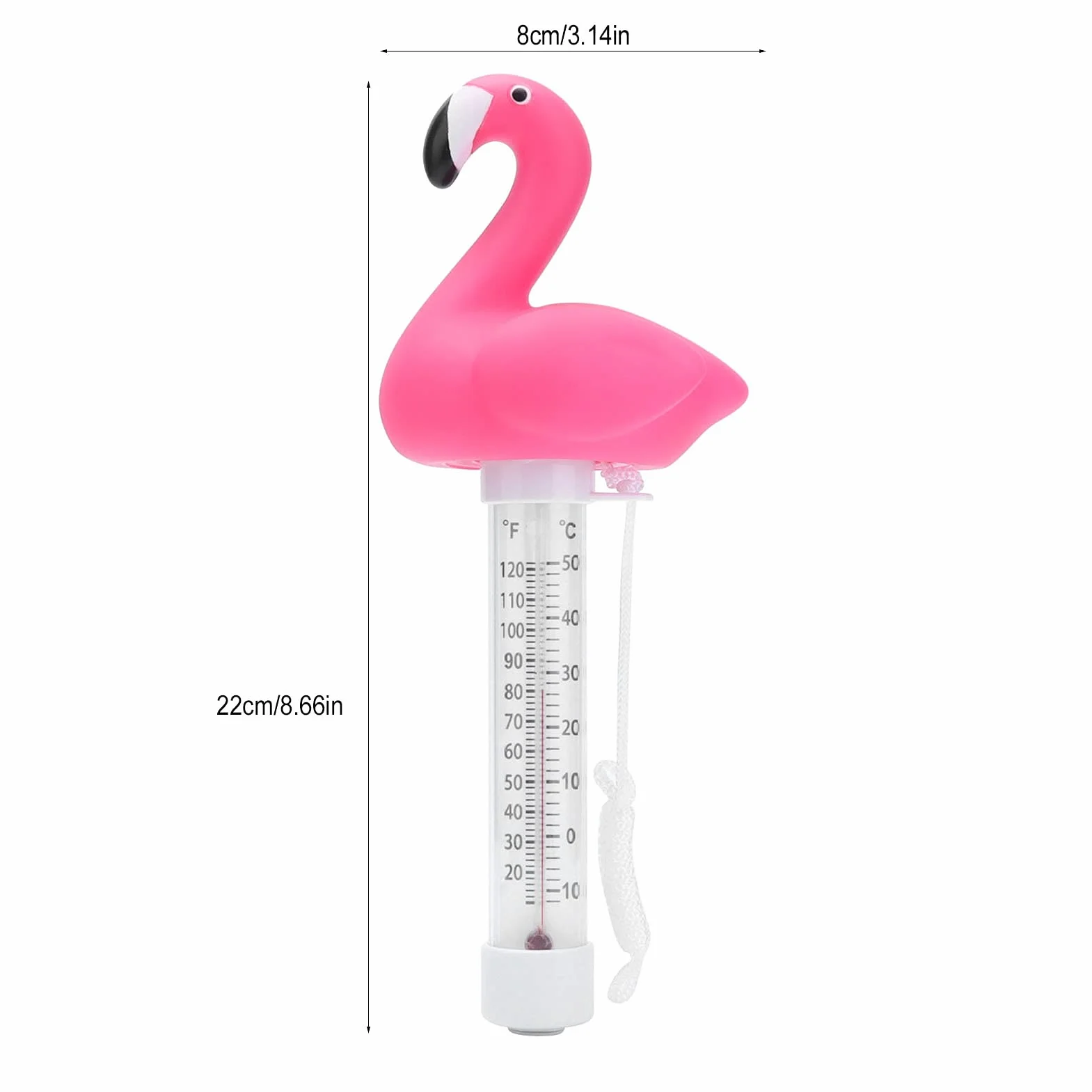 Thermomètre De Piscine Flottant, Flamant Rose, Intérieur Extérieur, Pour Piscine SPA