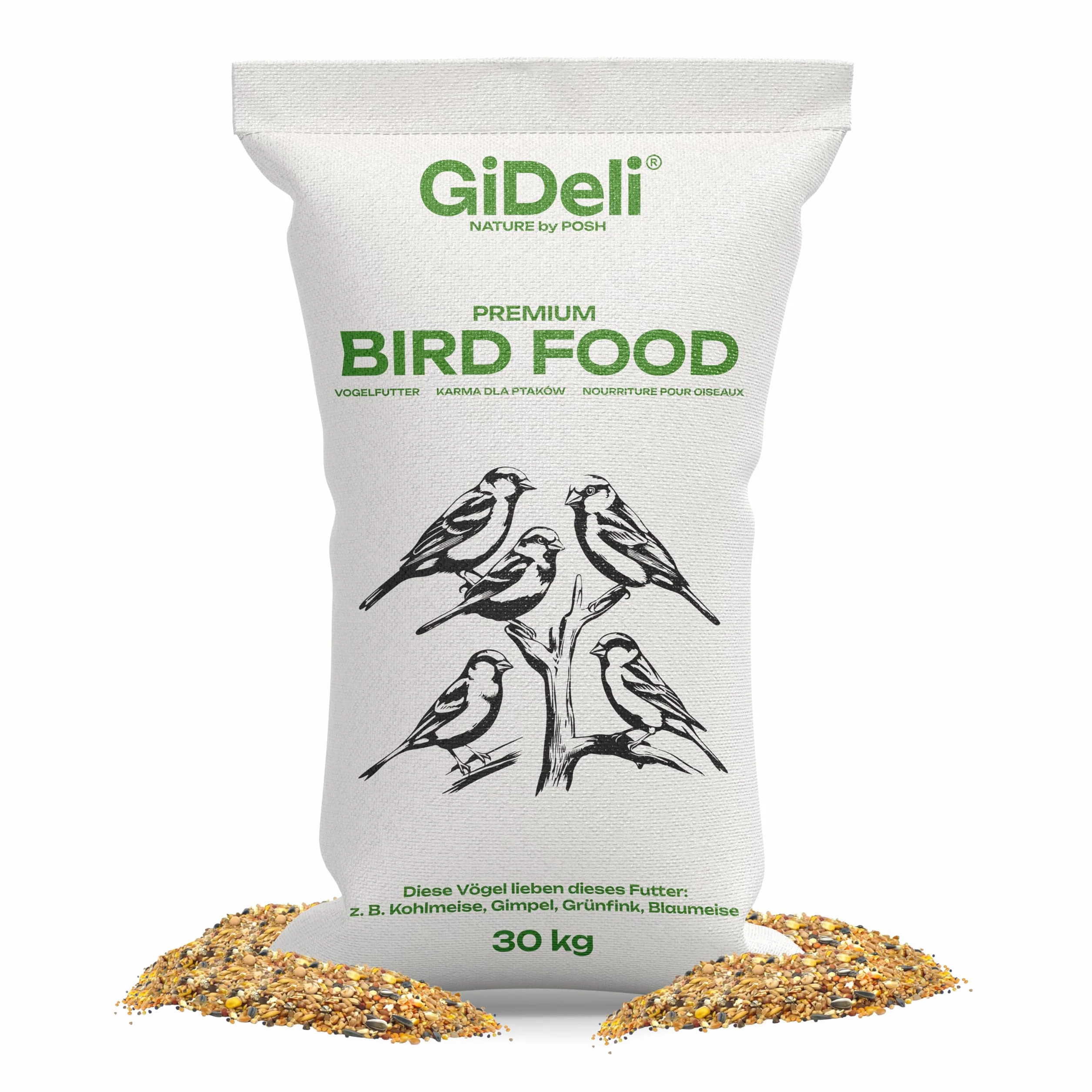 GiDeli Nourriture pour oiseaux sauvages 30 kg