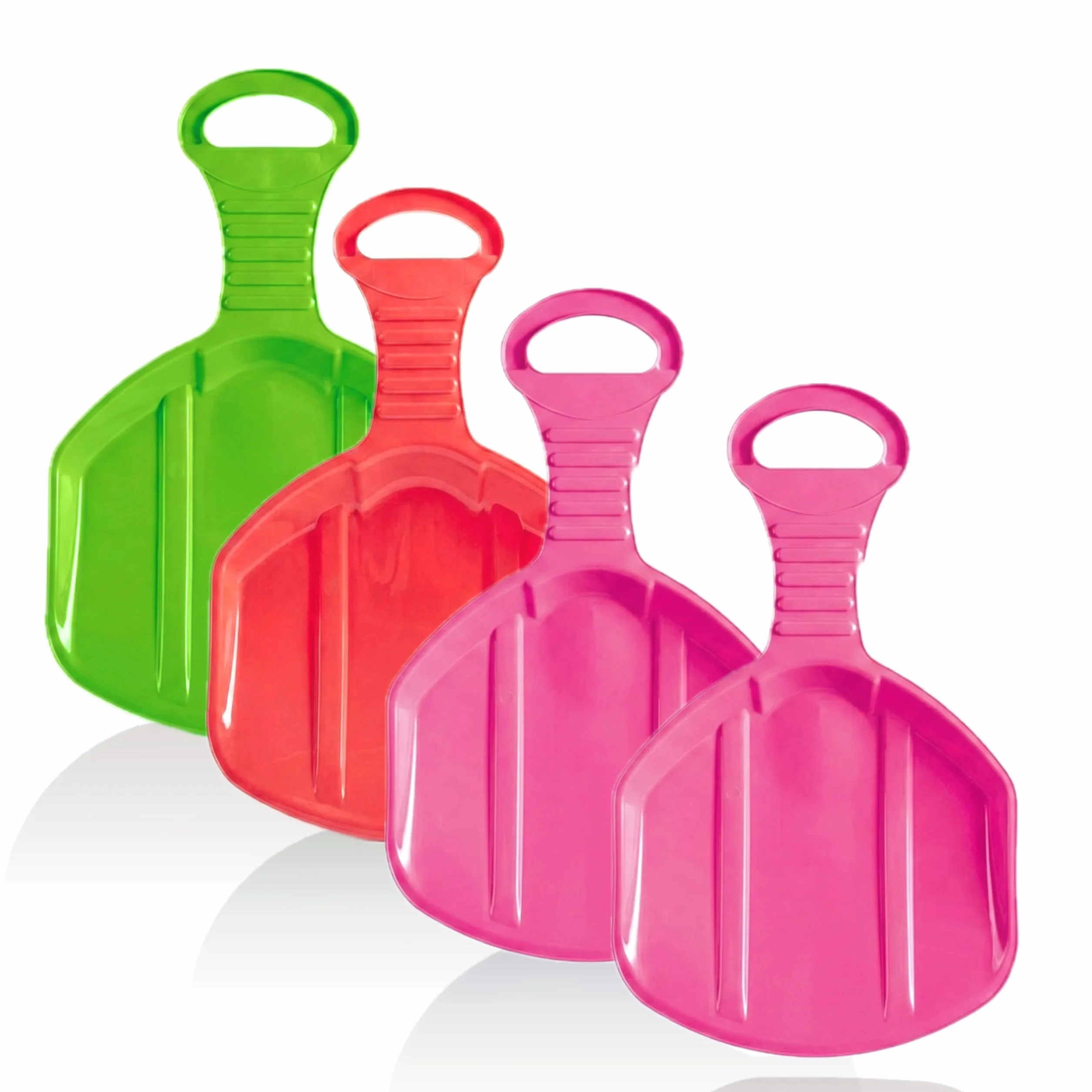 LILENO SPORTS Luge pour enfants (1 lot) - Plateau antidérapant en plastique pour toute la famille - Luge pour des journées d'hiver inoubliables - Convient également pour les adultes