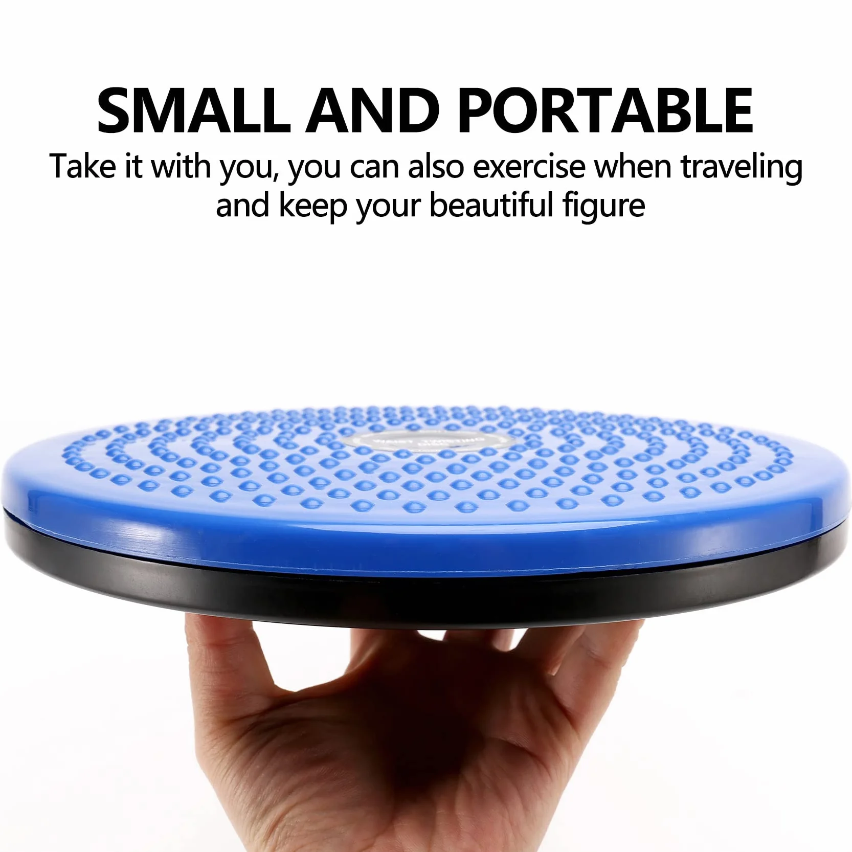 Disque de fitness à torsion pour le sport, plaque de massage magnétique pour le sport, disque rotatif de taille, bleu