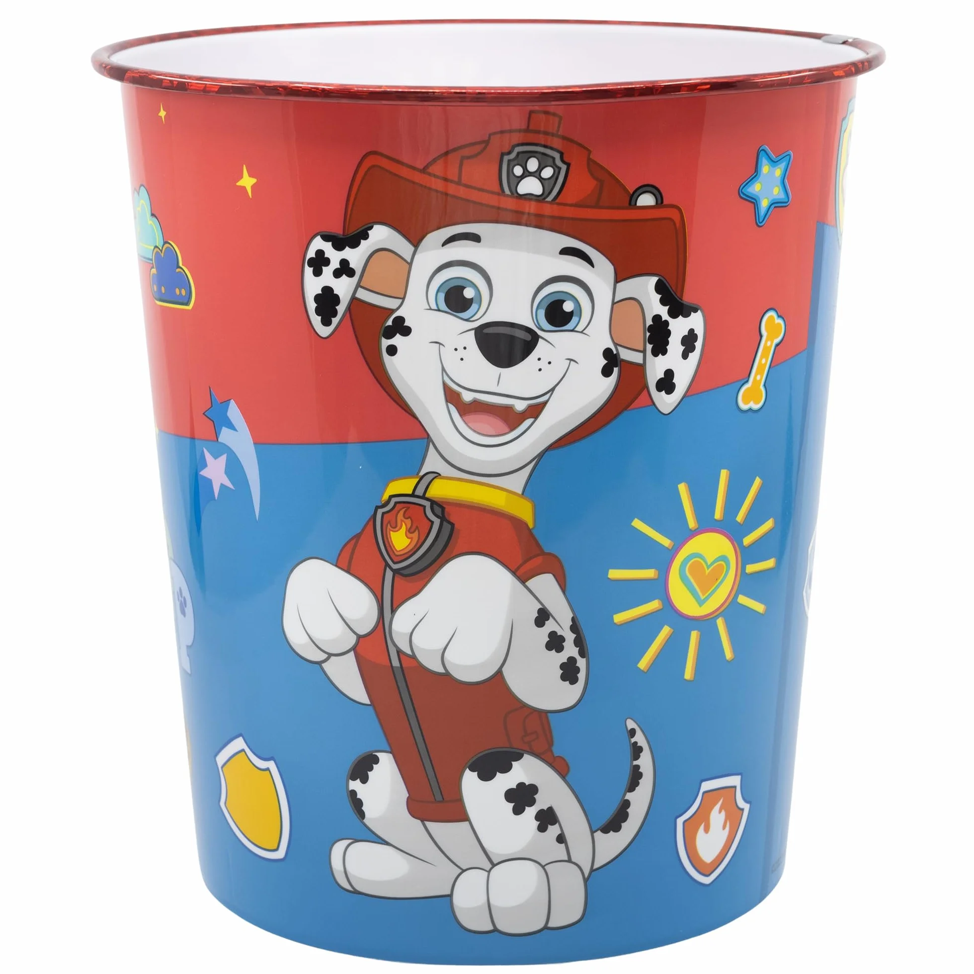 Pat' Patrouille Corbeille à Papier en Plastique 9923ml Poubelle Décorative pour Chambre d'Enfant