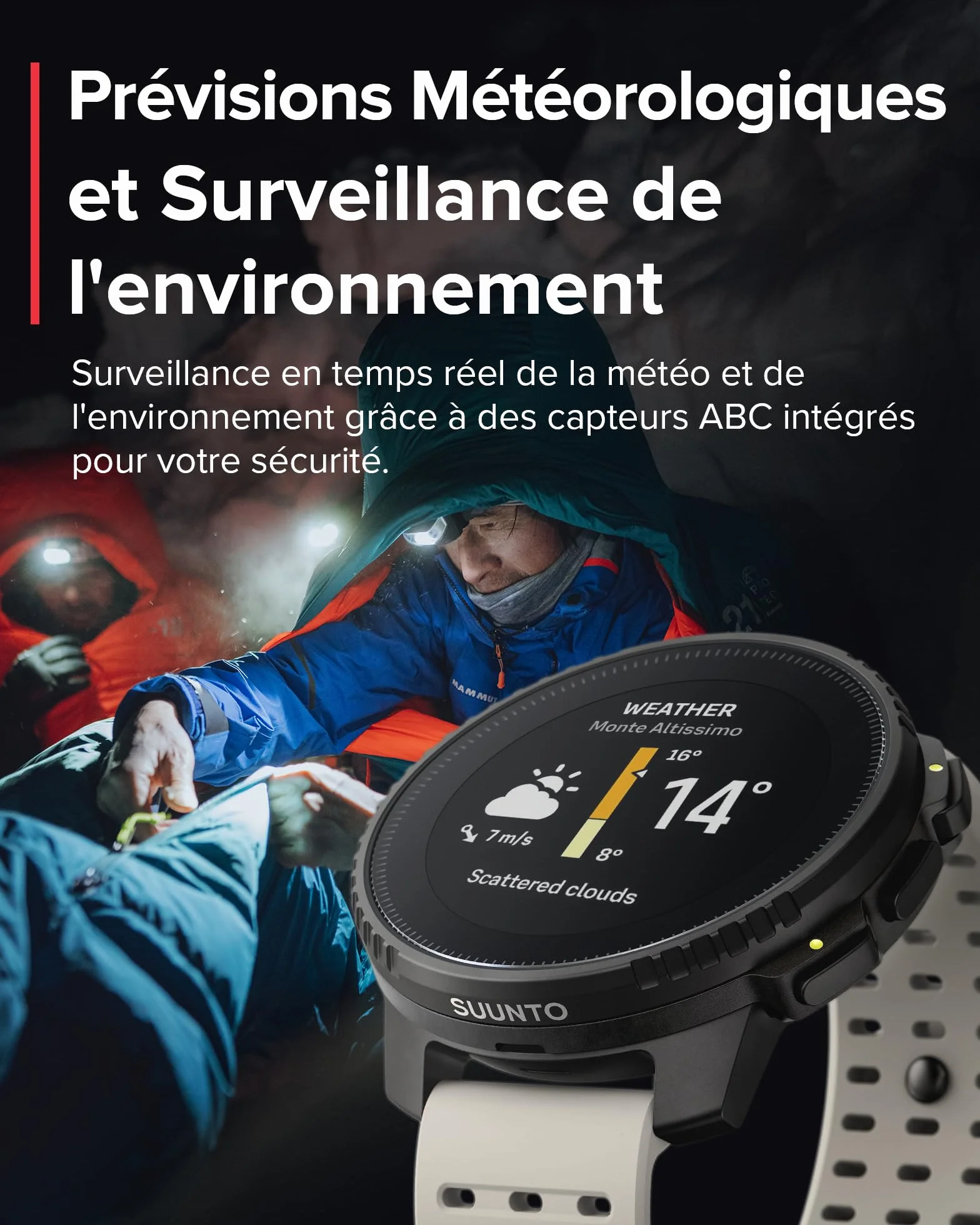 SUUNTO Vertical Montre Connectée Sport Homme GPS Tracker Activités Cardiofréquencemètre Altimètre Baromètre Chargement Solaire