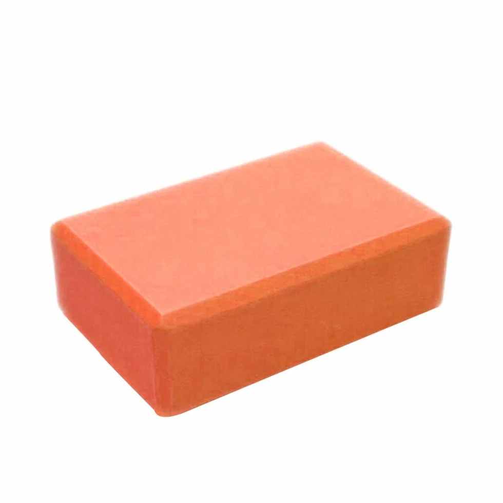 Femme Brique de yoga Exercice Fitness Brique Yoga Blocs Coussin Mousse Coussin Oreiller EVA Gym Entraînement Oreiller de yoga（Orange，1PC