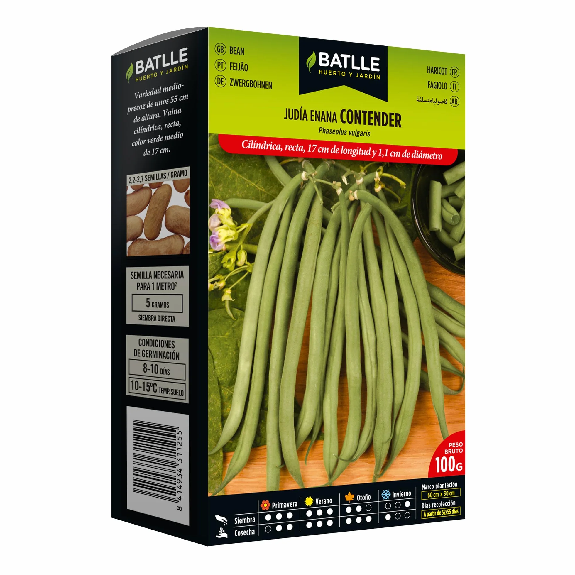 Battle Graines de haricots vert 100g