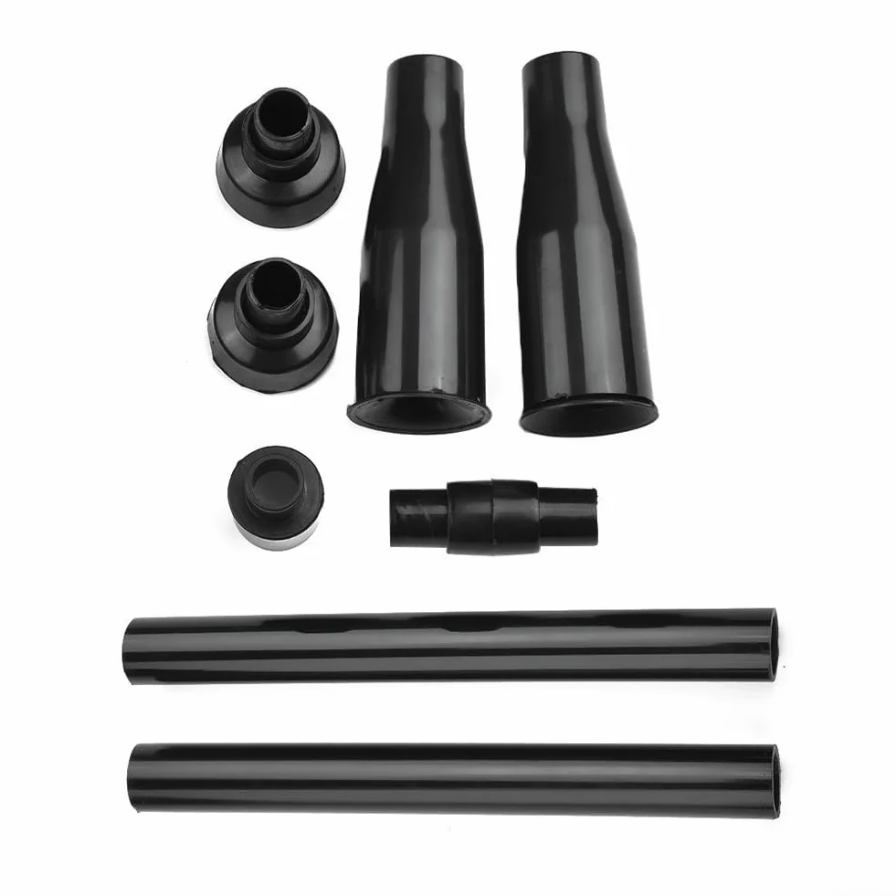 Buses de fontaine d'extérieur en plastique noir Lot de 8 pour bassin de jardin aquarium avec tubes d'extension réglables