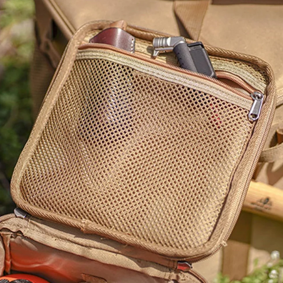 Sac de camping en tissu Oxford, sac de rangement de grande capacité pour lampe d'extérieur, réchaud à gaz, sac de transport (kaki)
