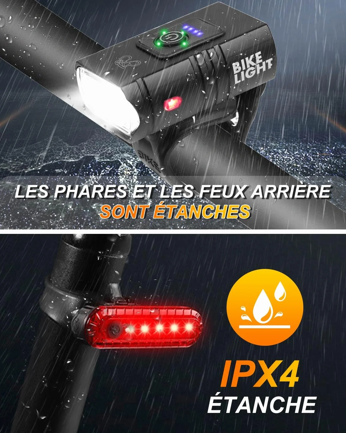 Lumiere Velo Avant Et Arriere