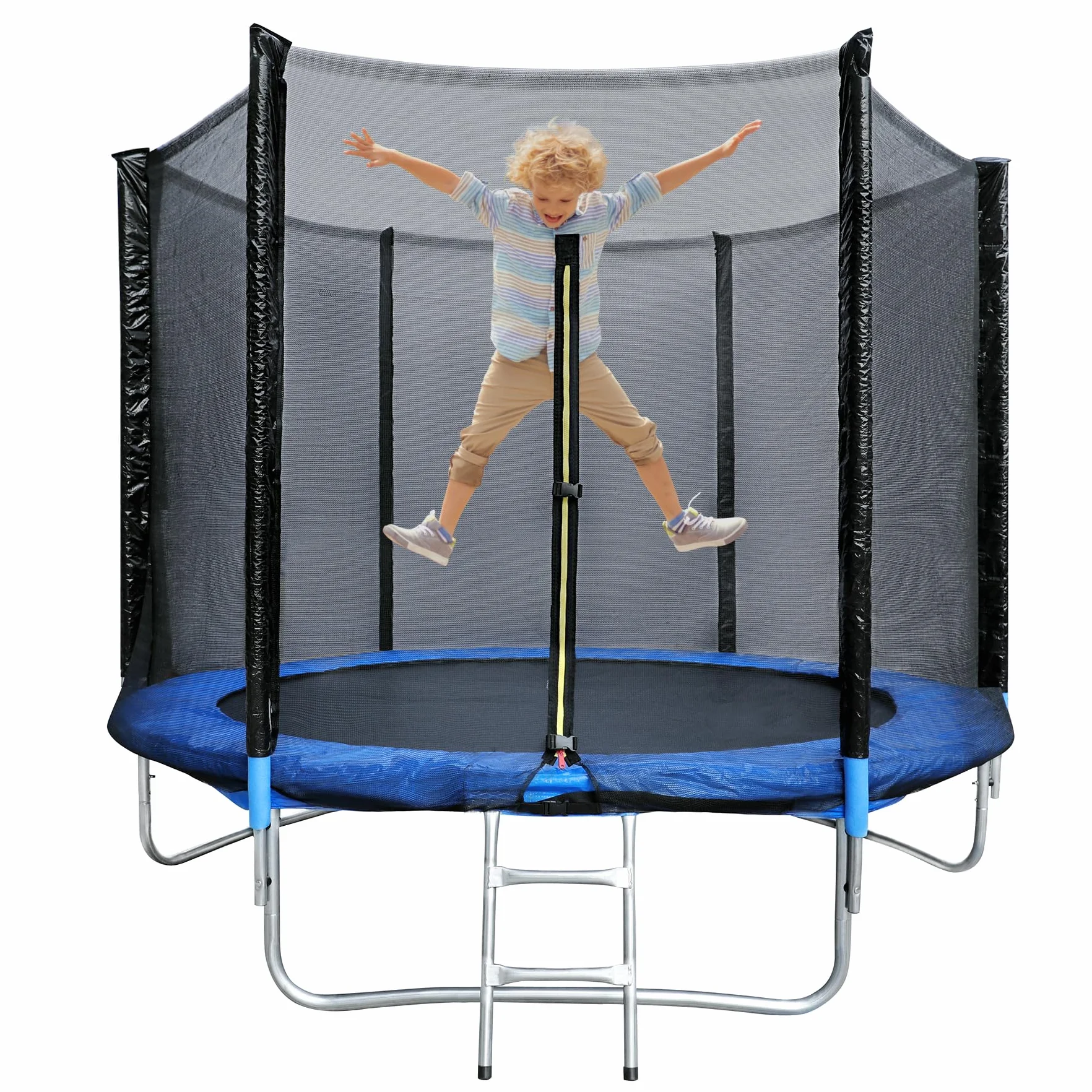 Trampoline de jardin avec filet de sécurité certifié TÜV GS, imperméable, résistant aux UV