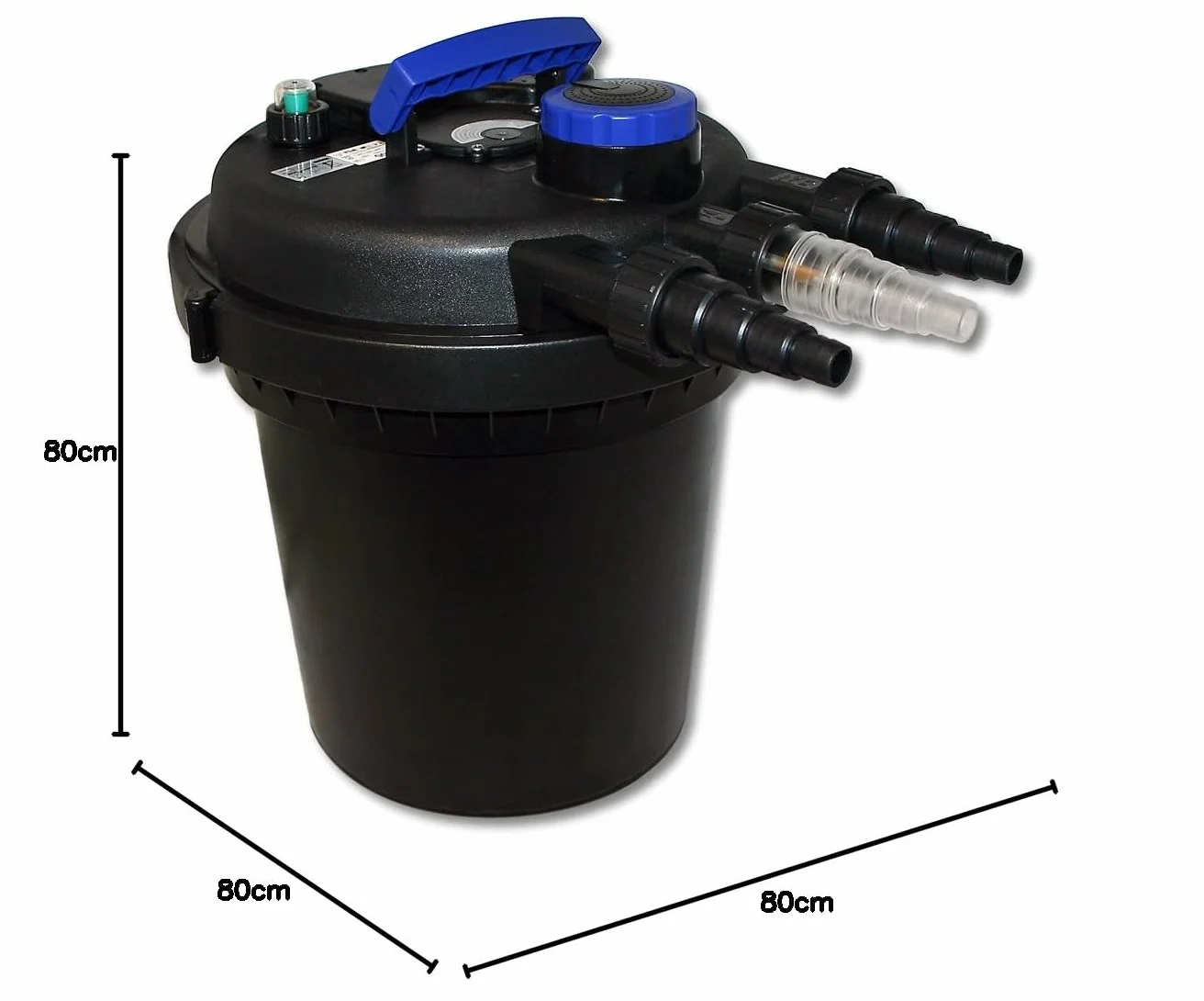 SunSun CPF-180 Filtre de bassin à pression 6000 L UV-C 11W CTF-3800 SuperECO pompe 3600l/h 20W Tuyau 25 mm (1")