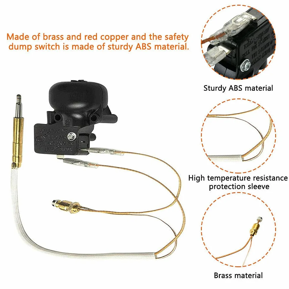 Pièces de Rechange pour Chauffage au gaz Patio, Thermocouple de Remplacement, Interrupteur Anti-Inclinaison