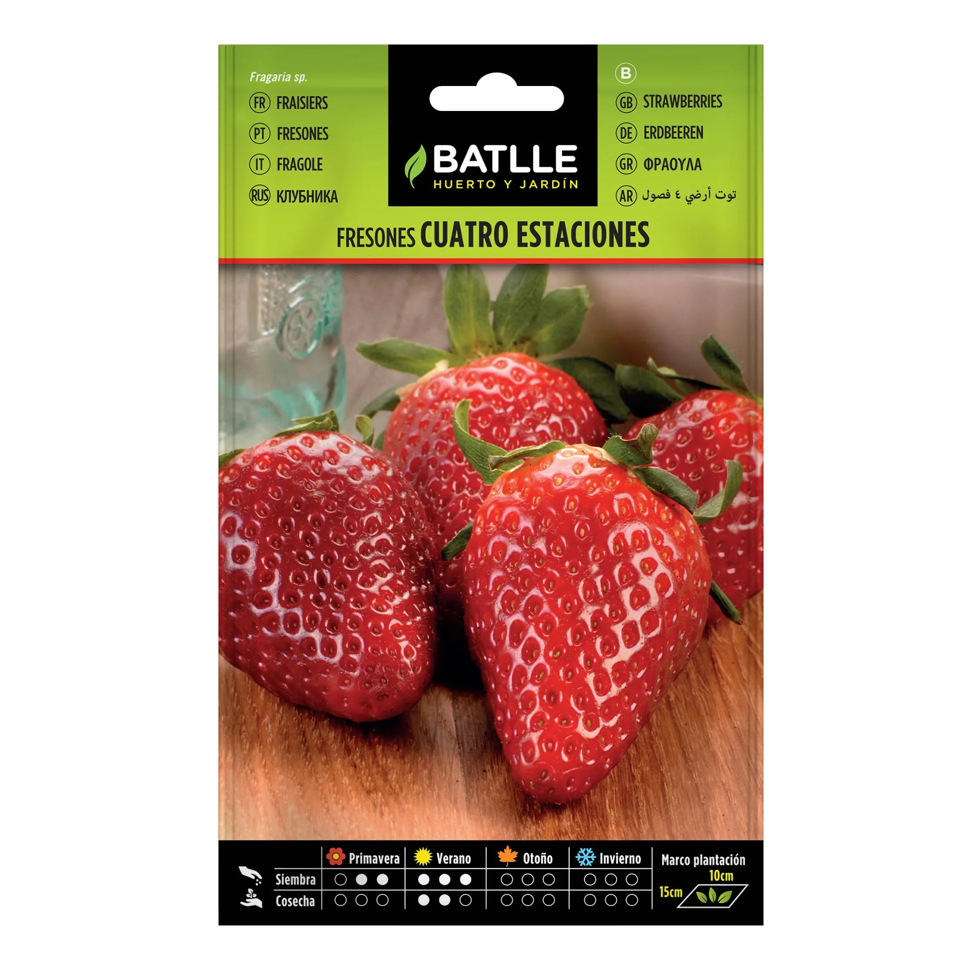 Battle Semillas aromáticas Fresones 4 estaciones 0,3g
