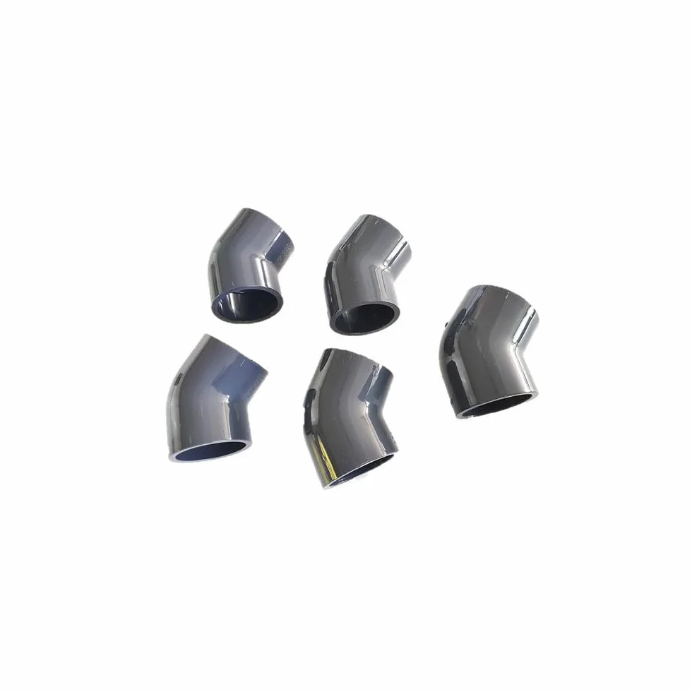 Coude Simple en PVC à 45° 50 mm Femelle à Coller 5 sztuk
