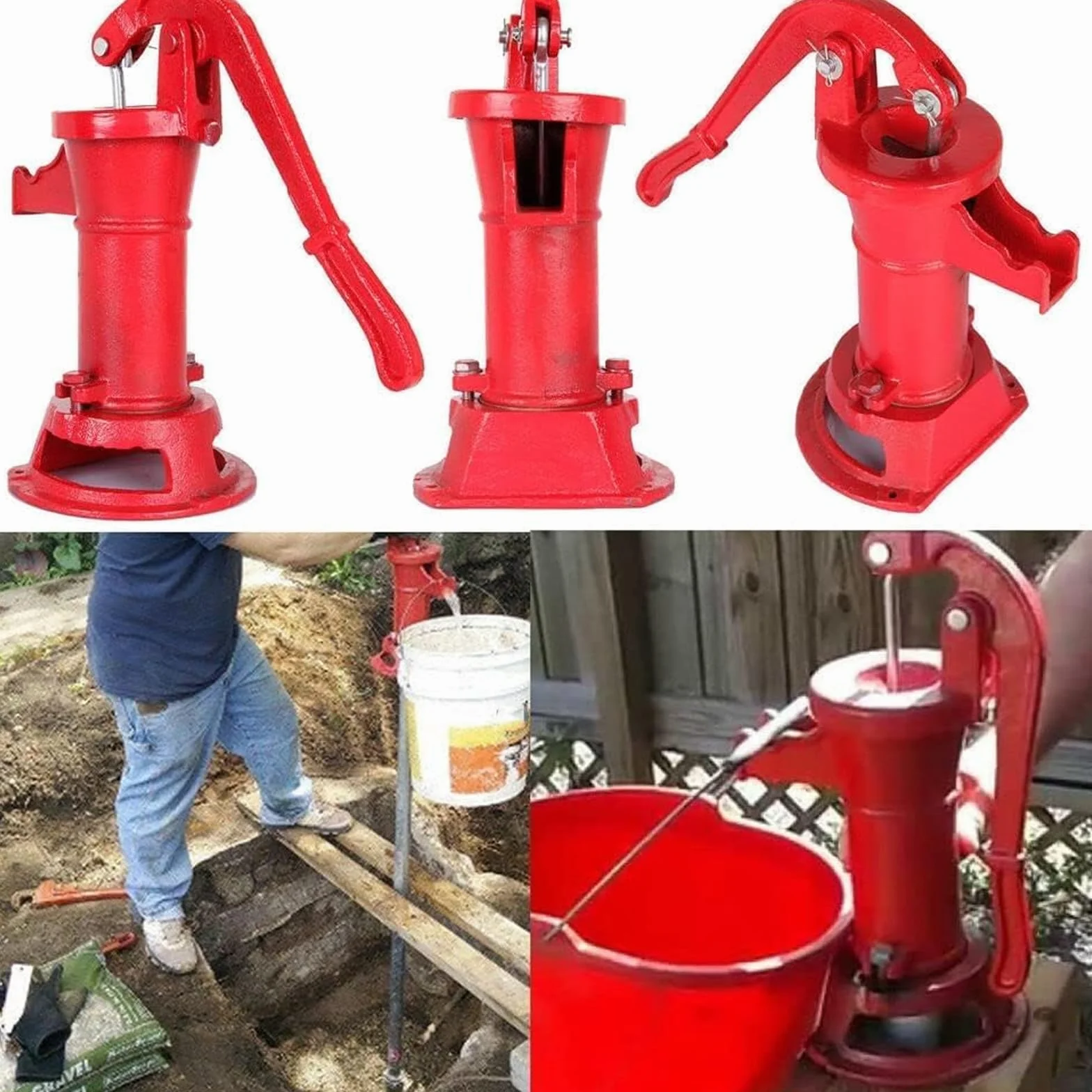 Pièces de rechange pompes à carafe, valves inférieures, gobelets cuir pour pompes à main réparation