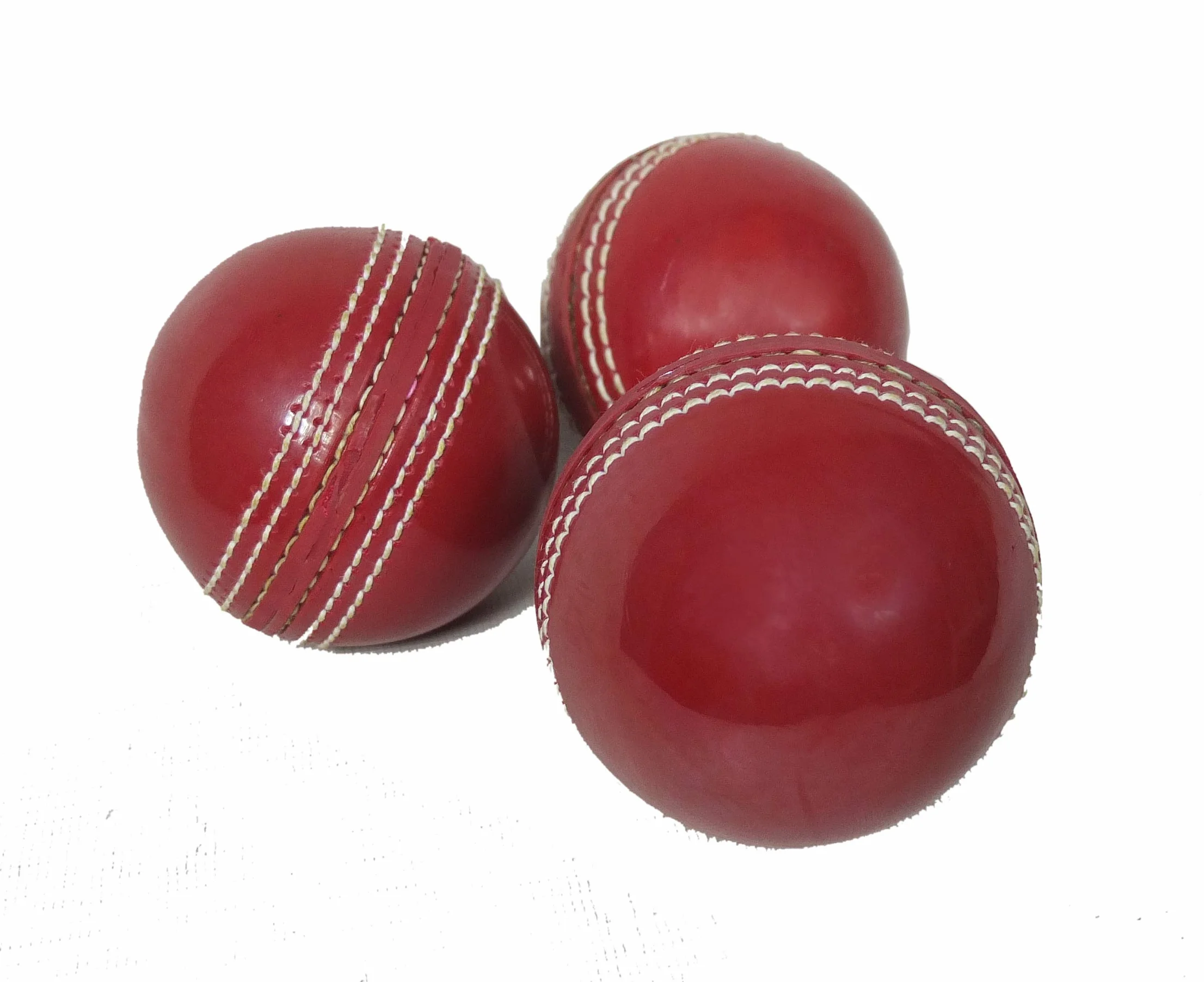 Lot de 3 balles de Cricket en Caoutchouc Souple pour entraînement.