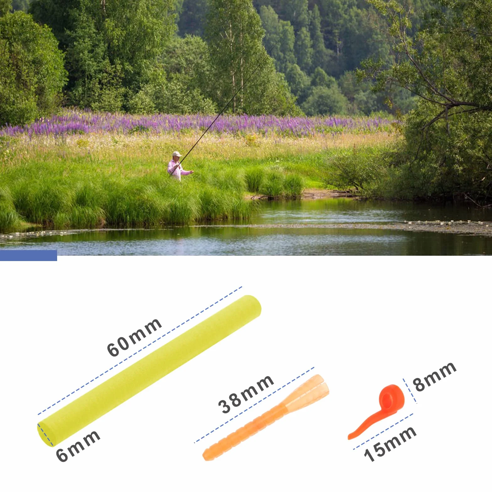 Lot de 33 appâts de pêche en Mousse Zig Aligna pour pêche à la Carpe