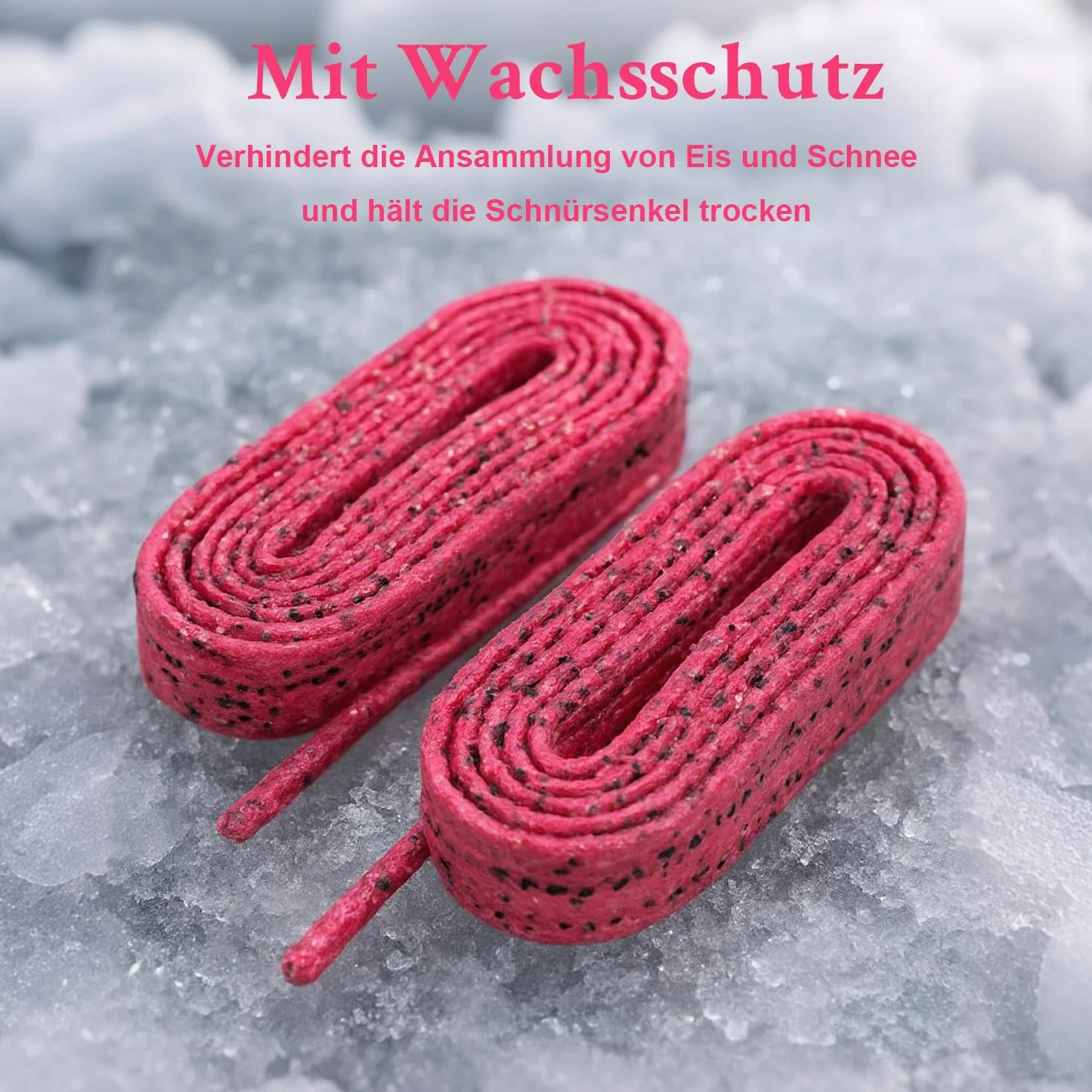 Lacets de Hockey Cirés, Tissés étroitement pour Patins à Roulettes, Imperméables Anti-Neige et Glace