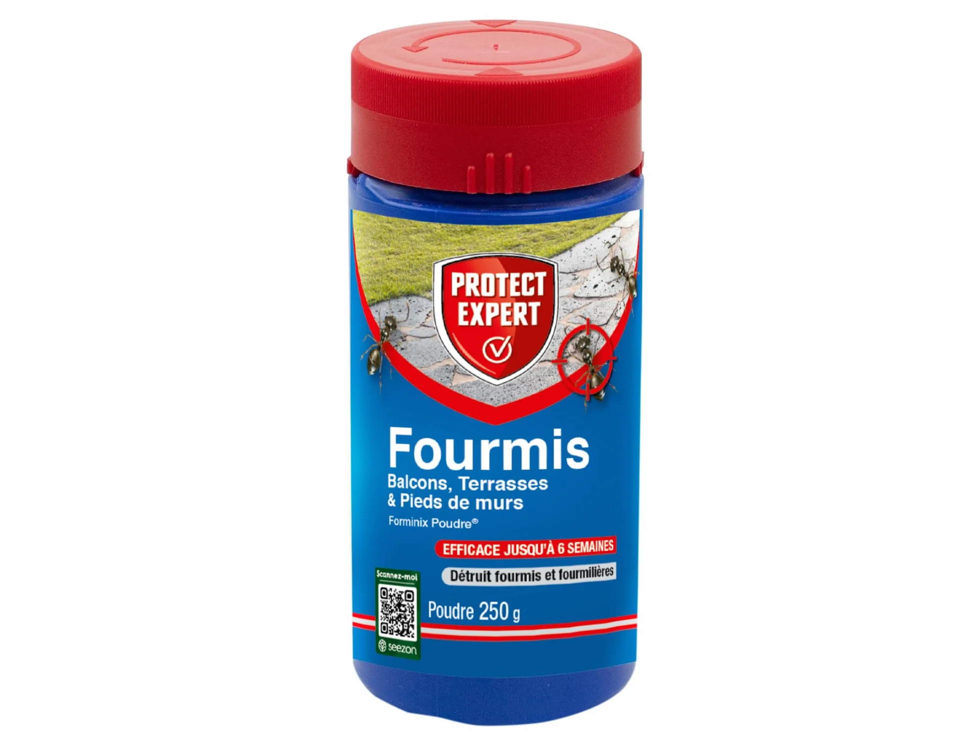 Protect Expert Poudre Anti-Fourmis Insecticide 250g Traite jusqu'à 75m2 Action Choc Longue Durée