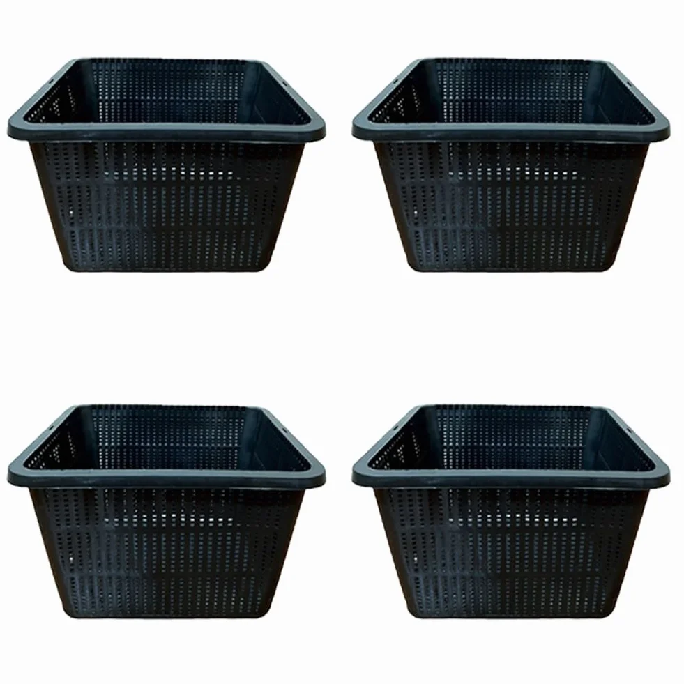 Lot de 4 paniers de plantes hydroponiques en maille pour DWC et culture drainage