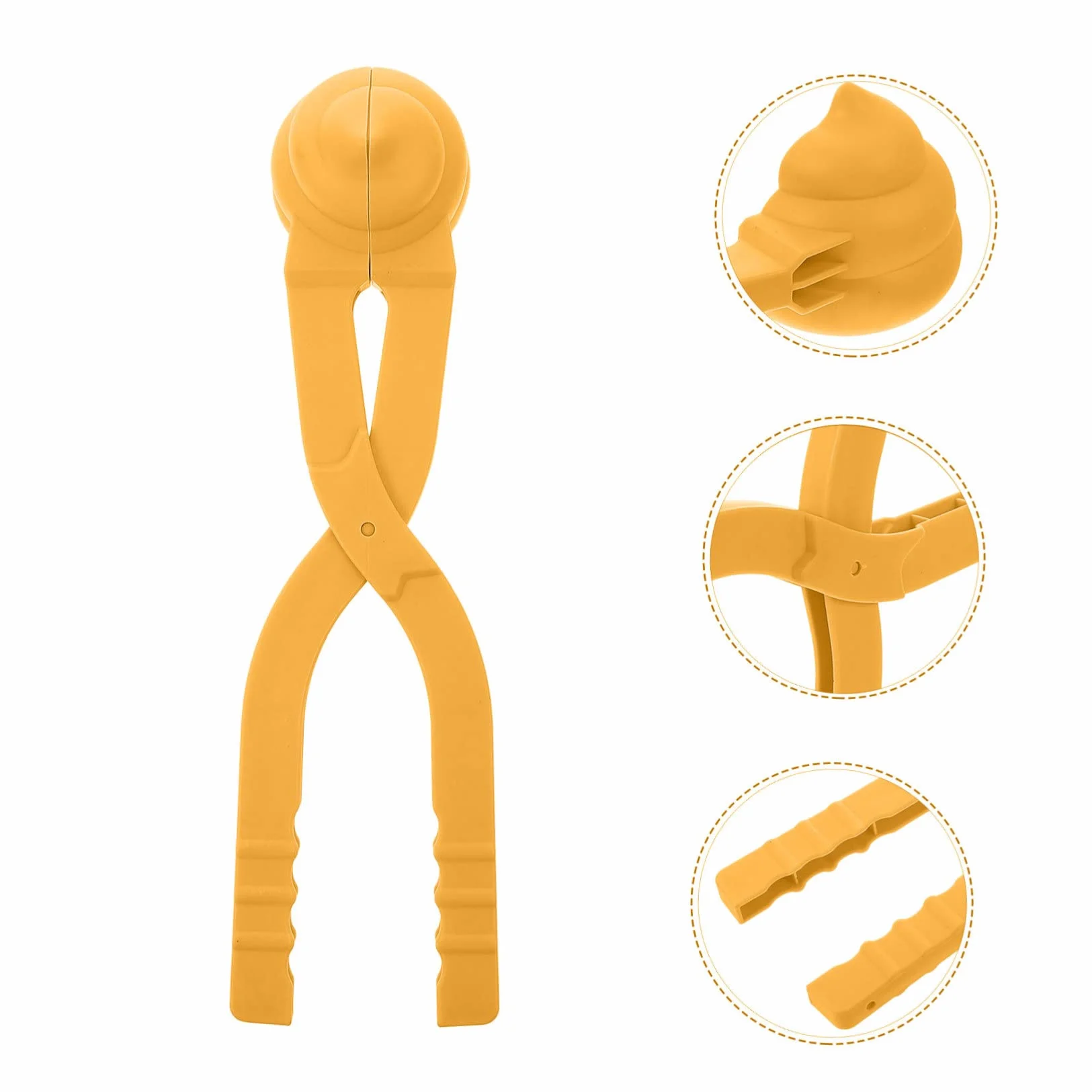 TOYANDONA Pince De Boules De Neige De Caca pour Garçon Et Filles, Petite Taille 30 Cm, Plastique Sûr, Jouet Extérieur D’Hiver, Jeu De Plage Sable, Fabrication Rapide Et Mains Protégées