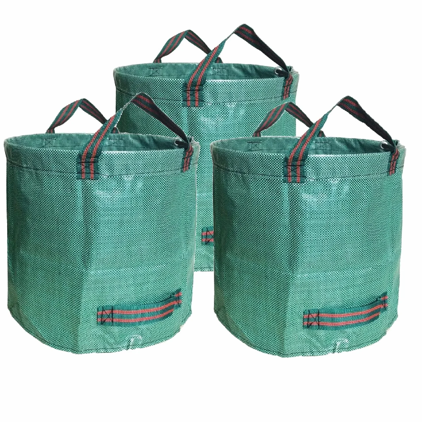 Sacs de Jardin 272L Lot de 3 - Poubelle Résistants PP Robuste Vert