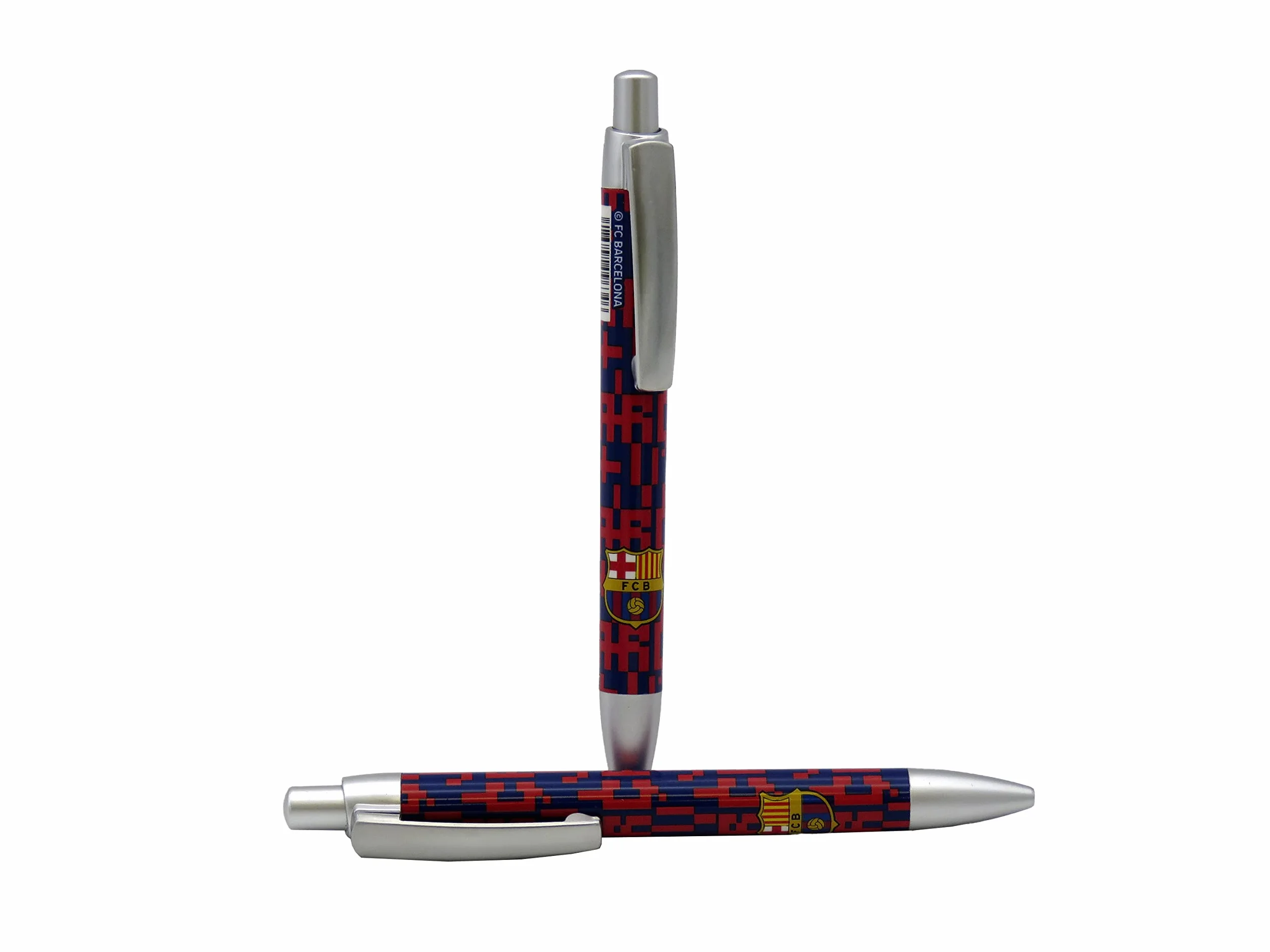CYPBRANDS FC Barcelona Stylo à bille métal rouge motif bouclier BP-22-BC