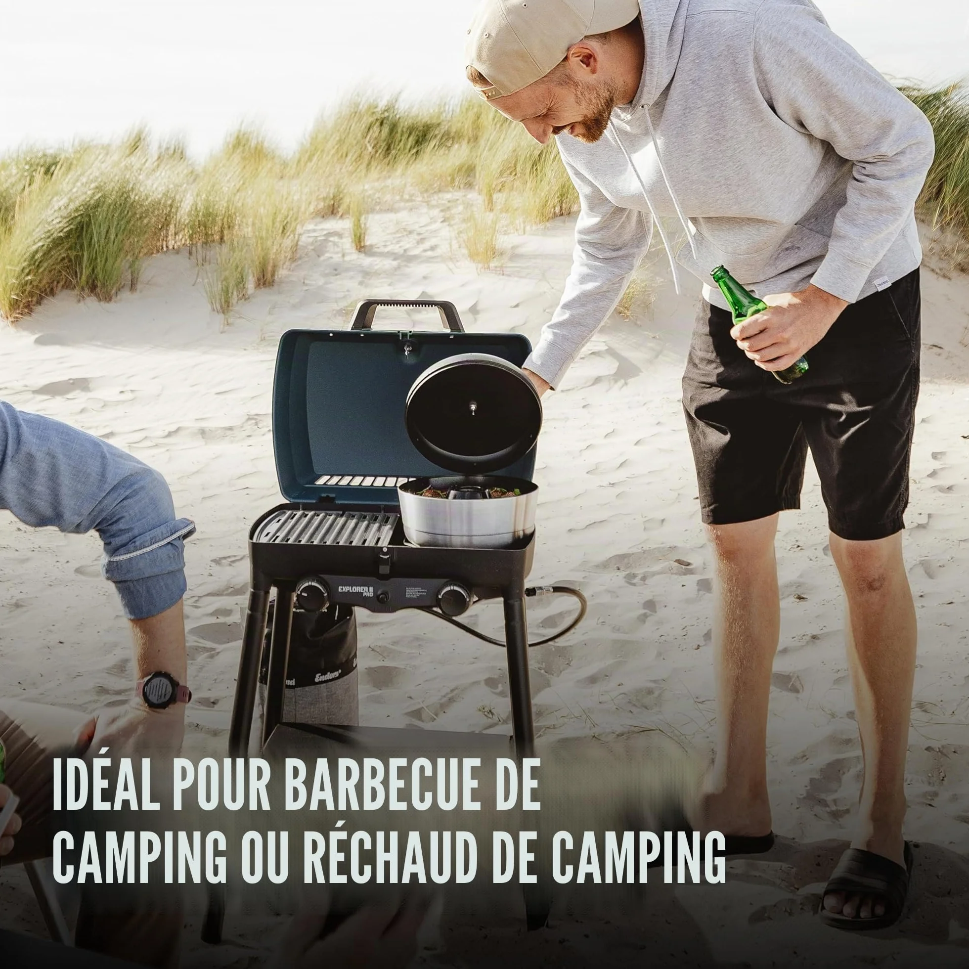 Enders® VAMO™ - Four mobile de camping - Pour cuire, cuire et cuisiner - Compatible avec cuisinières, barbecues ou plaques de cuisson - sauf induction - Capacité : environ 2,3 l - Thermomètre intégré
