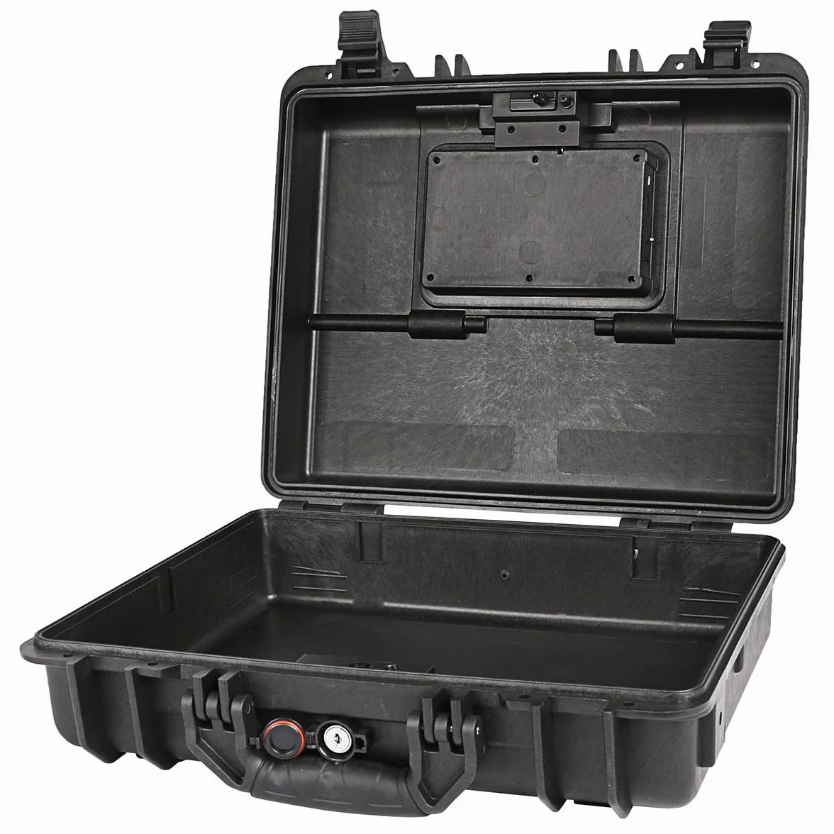 Qisan Coffre-fort pour pistolets, portable, étanche, anti-vol, avec serrure à clé et mot de passe numérique, en acier, avec câble