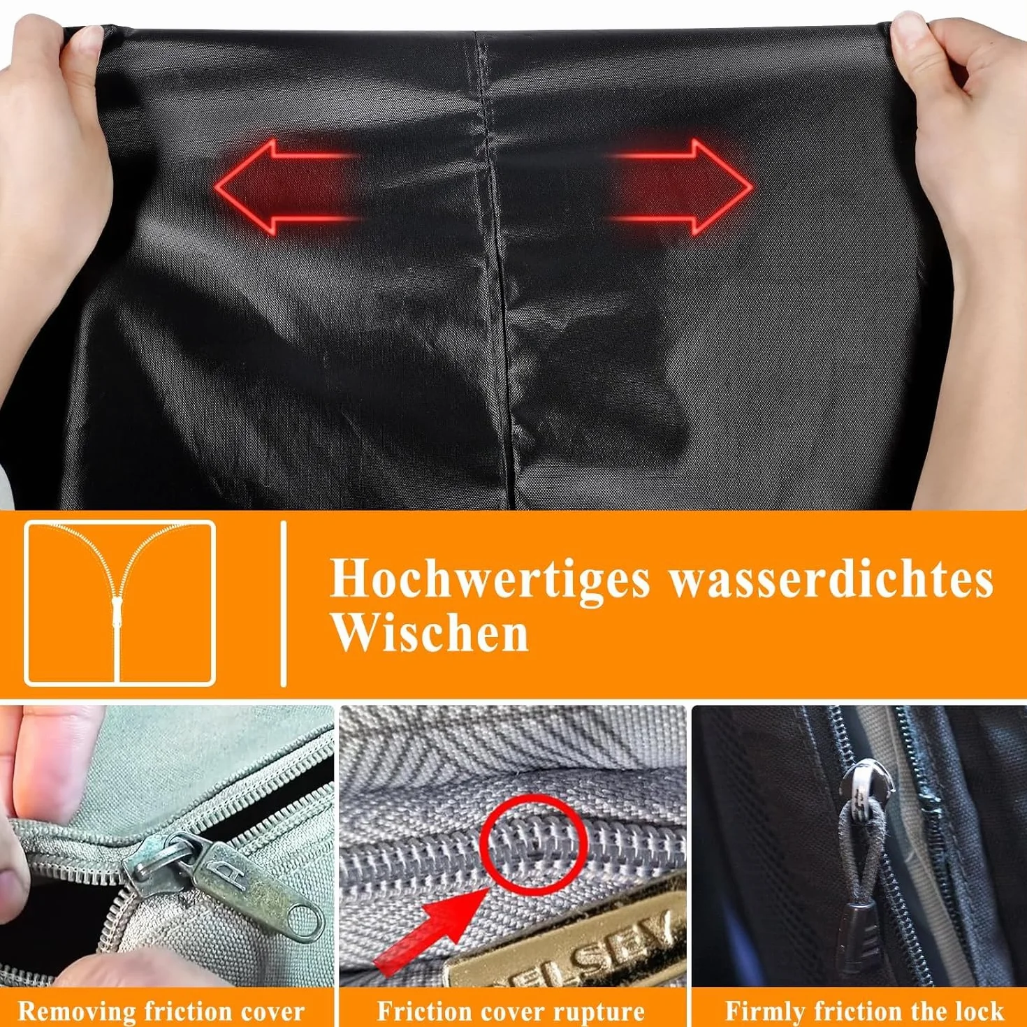 Housse de Protection pour Parasol 420D Imperméable Anti-UV 2,7-3,5 m avec Perche Télescopique