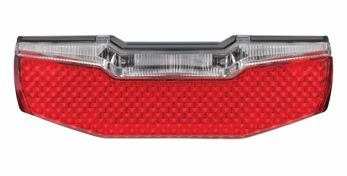 AXA Blueline Rear 50 mm - Feu arrière pour vélo électrique - Connexion 6-12 V - Homologation StVZO - Rouge