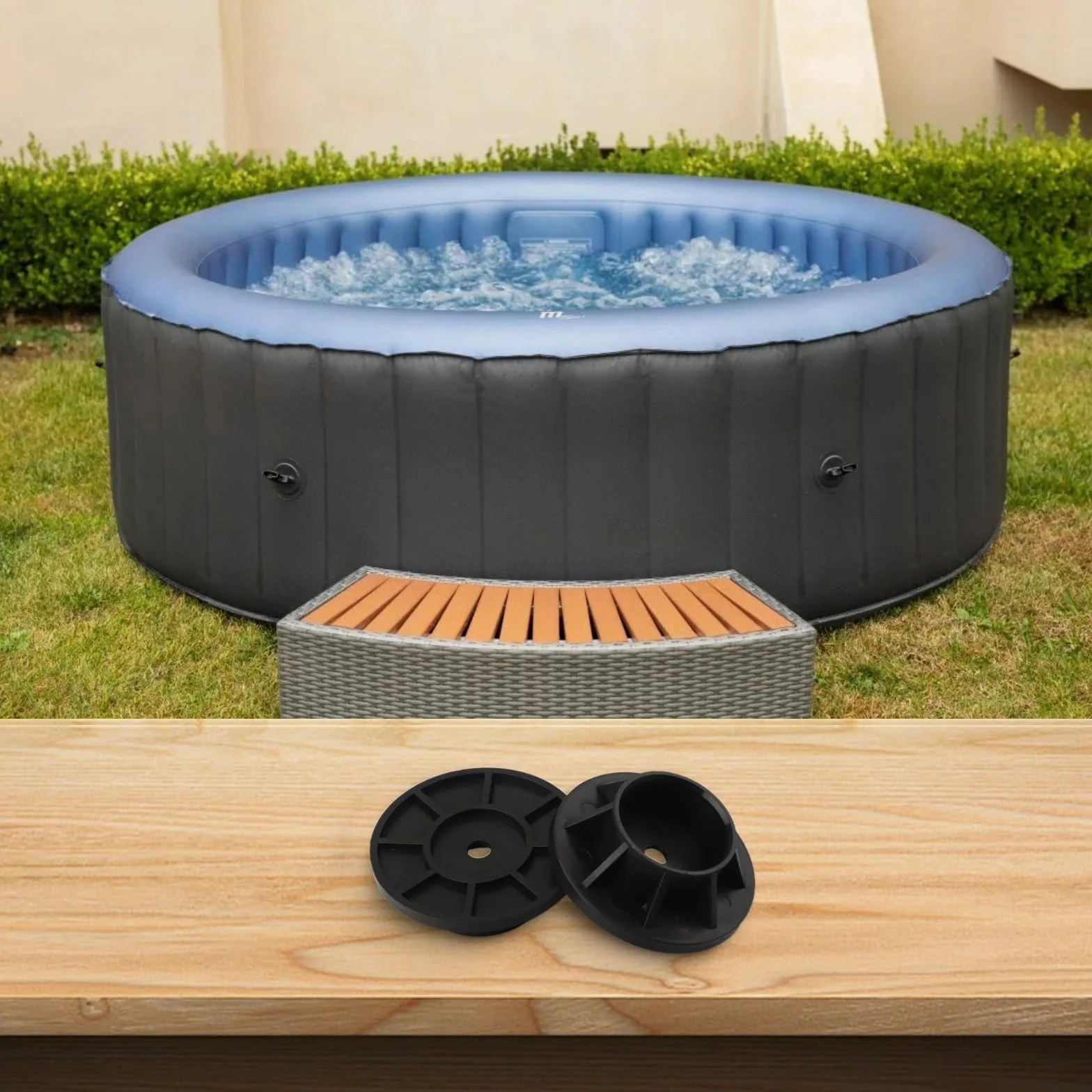 Lot de 4 embouts de pied pour piscines Intex 3 x 76,2 cm 3,7 x 99,1 cm pièce de rechange