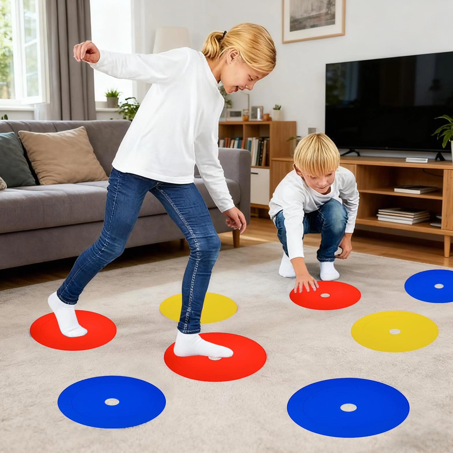 Cônes Plats Football Disque Plat d'Entraînement Antidérapant 30PCS 3 Couleurs