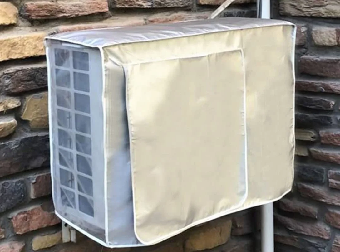 Housse Climatiseur Extérieur Couverture Etanche Anti-poussière 80x32x57cm
