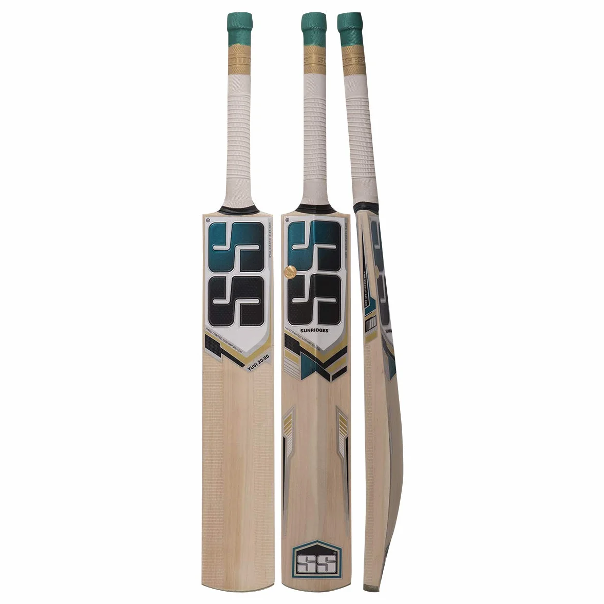 SS Yogi Sports Batte de Cricket Exclusive en Cuir de Saule Cachemire pour Adulte avec Housse de Protection complète (Super Power, Canon, Impact)