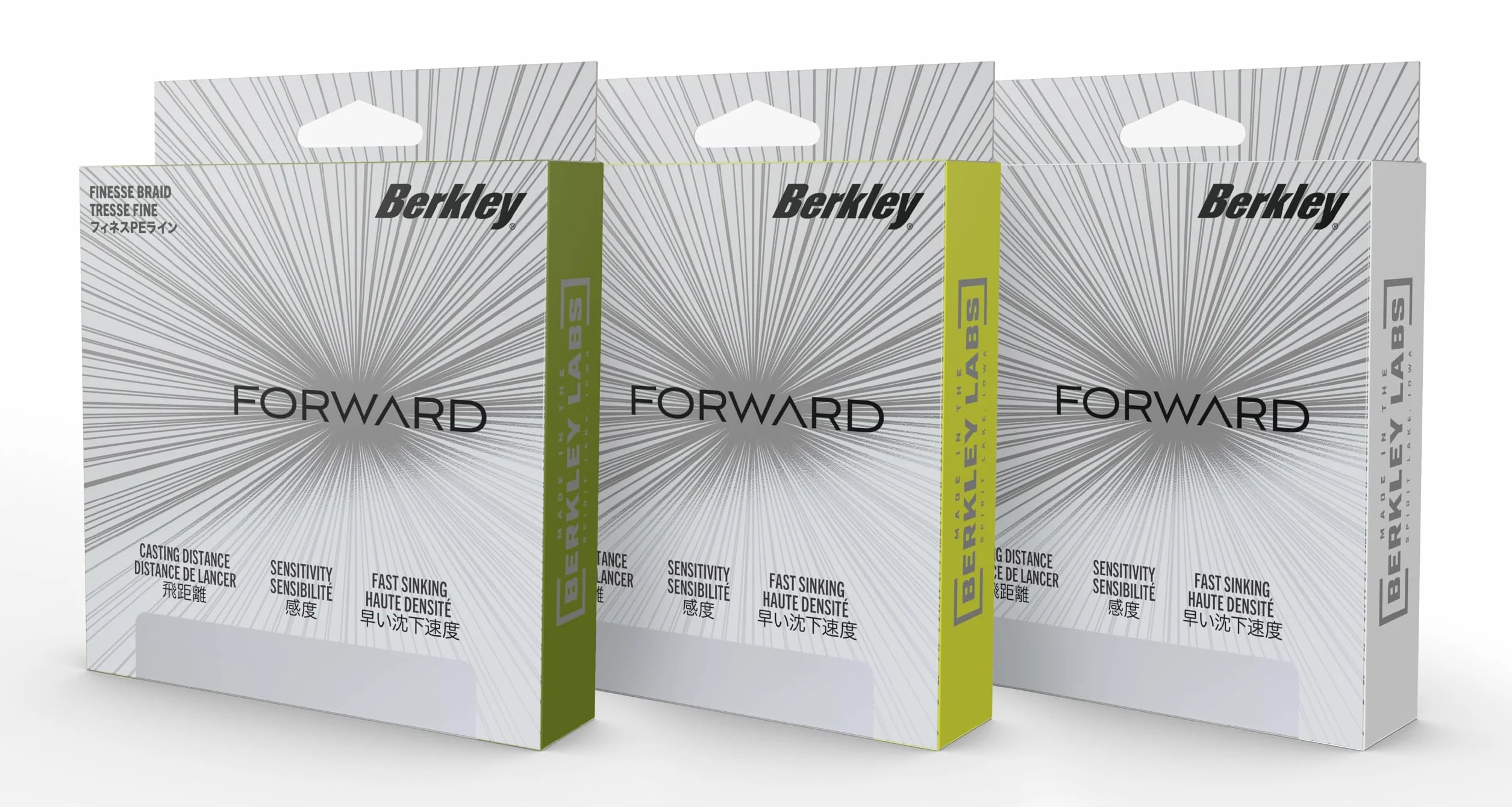 Berkley Forward Braid Ligne de pêche | Ligne Ultra-Sensible pour la pêche au Lancer, au leurre et en Finesse | Lancer Longue Distance et sensibilité | Plusieurs Couleurs et Tailles Disponibles