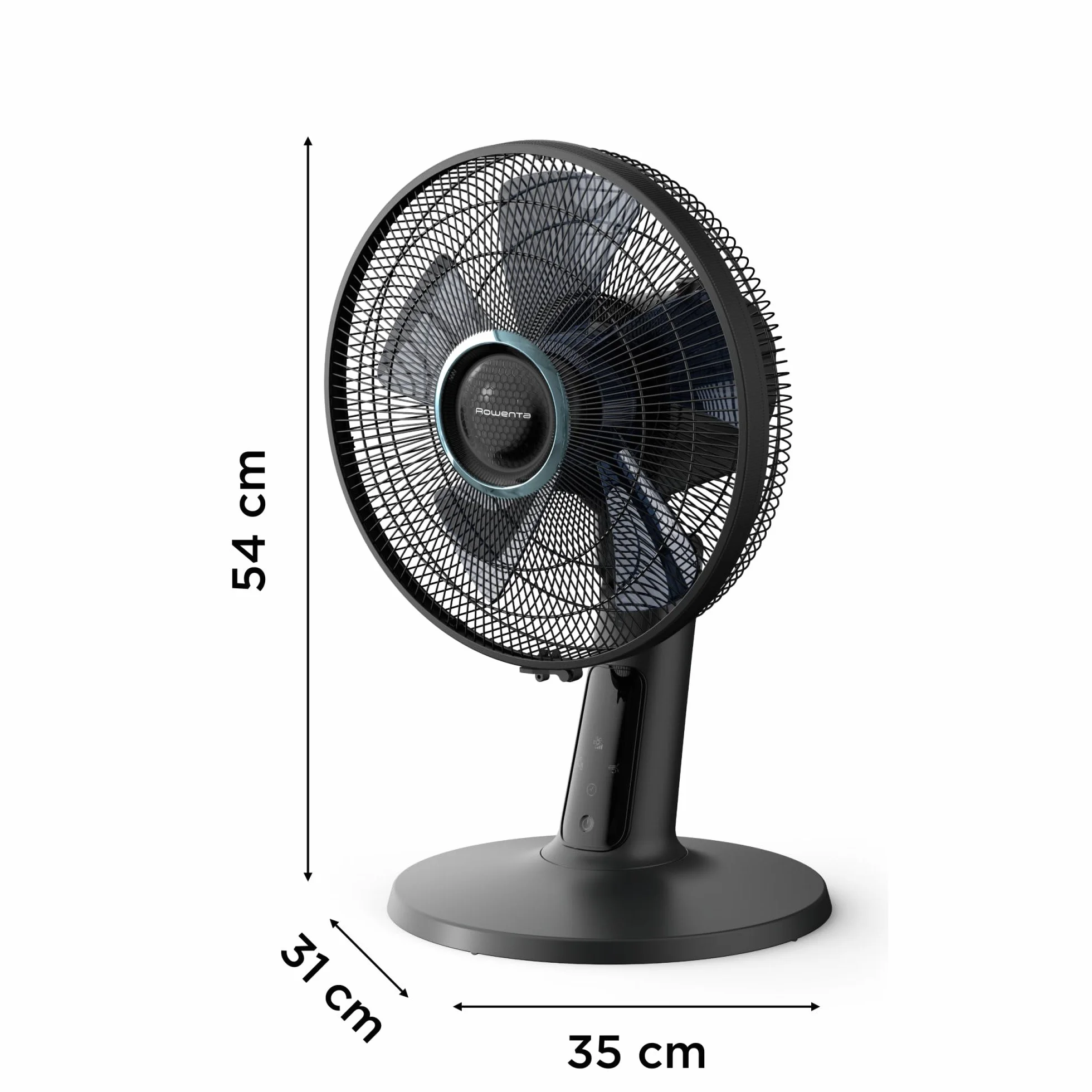 Rowenta Turbo Silence Extreme+ ventilateur de table 32 dB débit d'air 7,5 m 5 vitesses 2 modes automatiques oscillation 120° télécommande minuterie 8 h VU2750F0