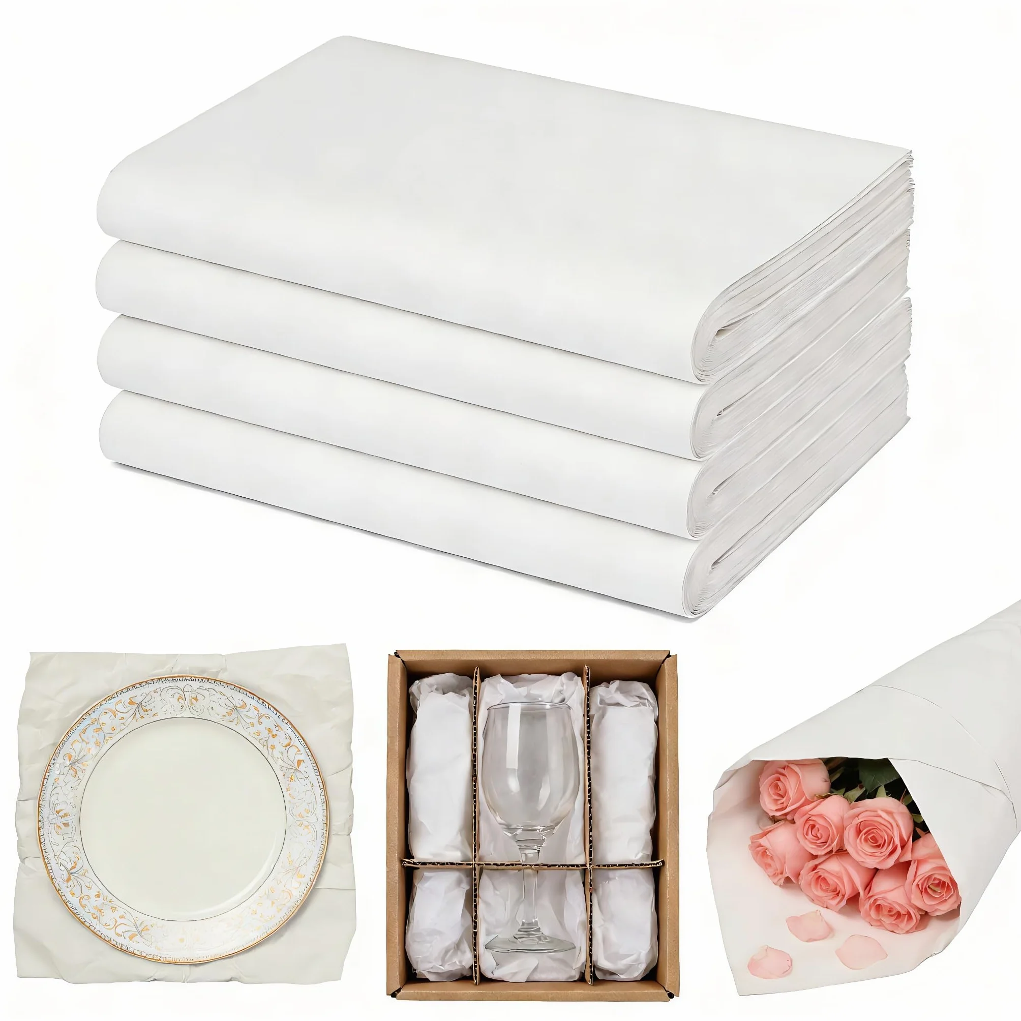 Papier d'emballage 150 Feuilles 70x38cm pour Déménagement Emballer Objets Fragiles
