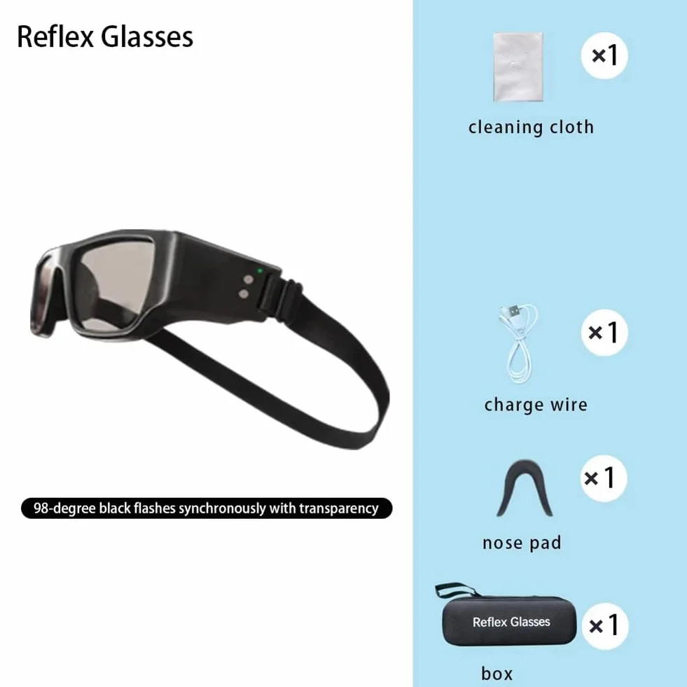 Lunettes Réfléchissantes Stroboscopiques Tête Haute Basket-Ball Hockey Football