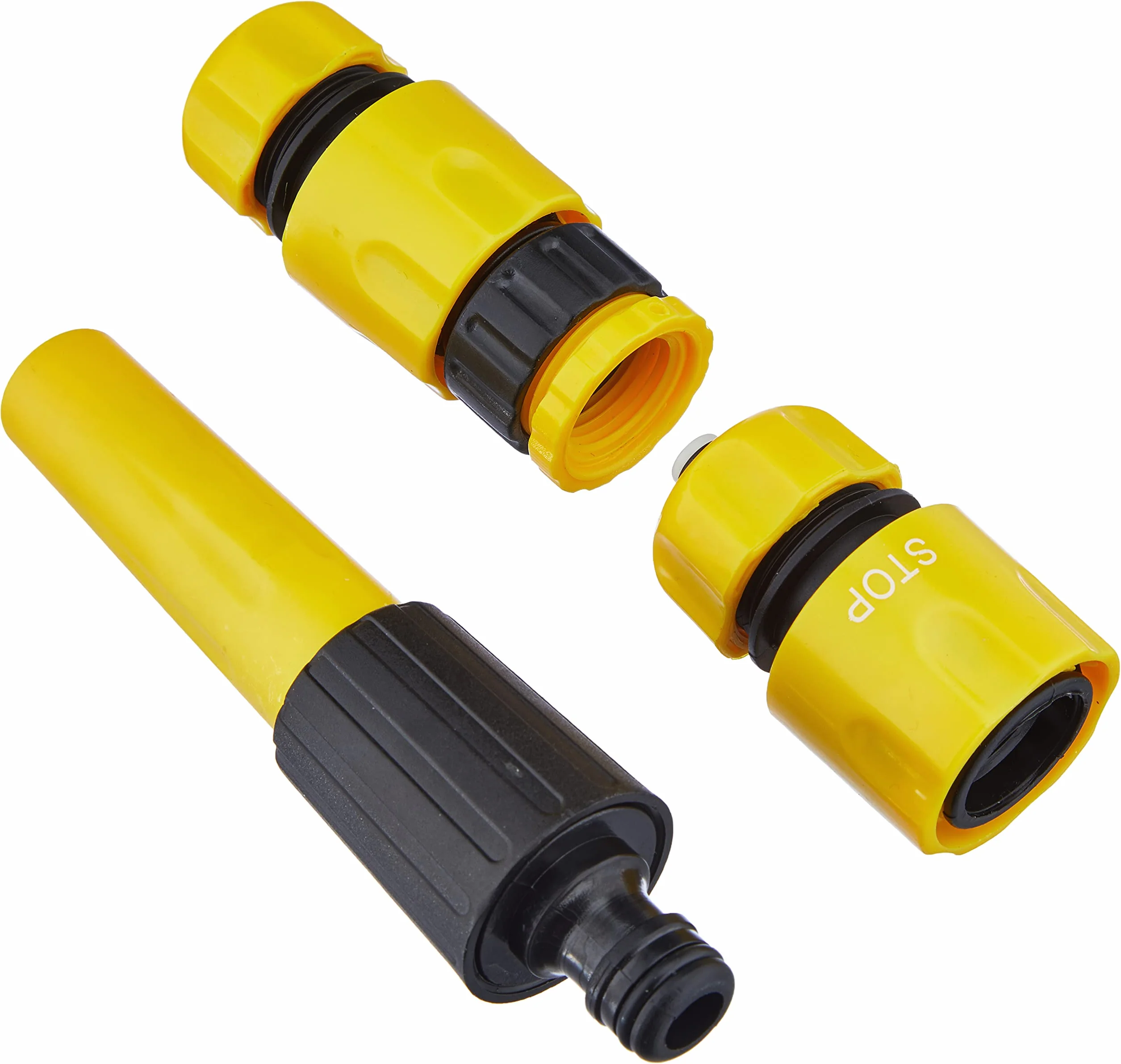 Meister Tuyau Croix Tissu 12,7 mm (1/2") 20 m jaune avec robinetterie