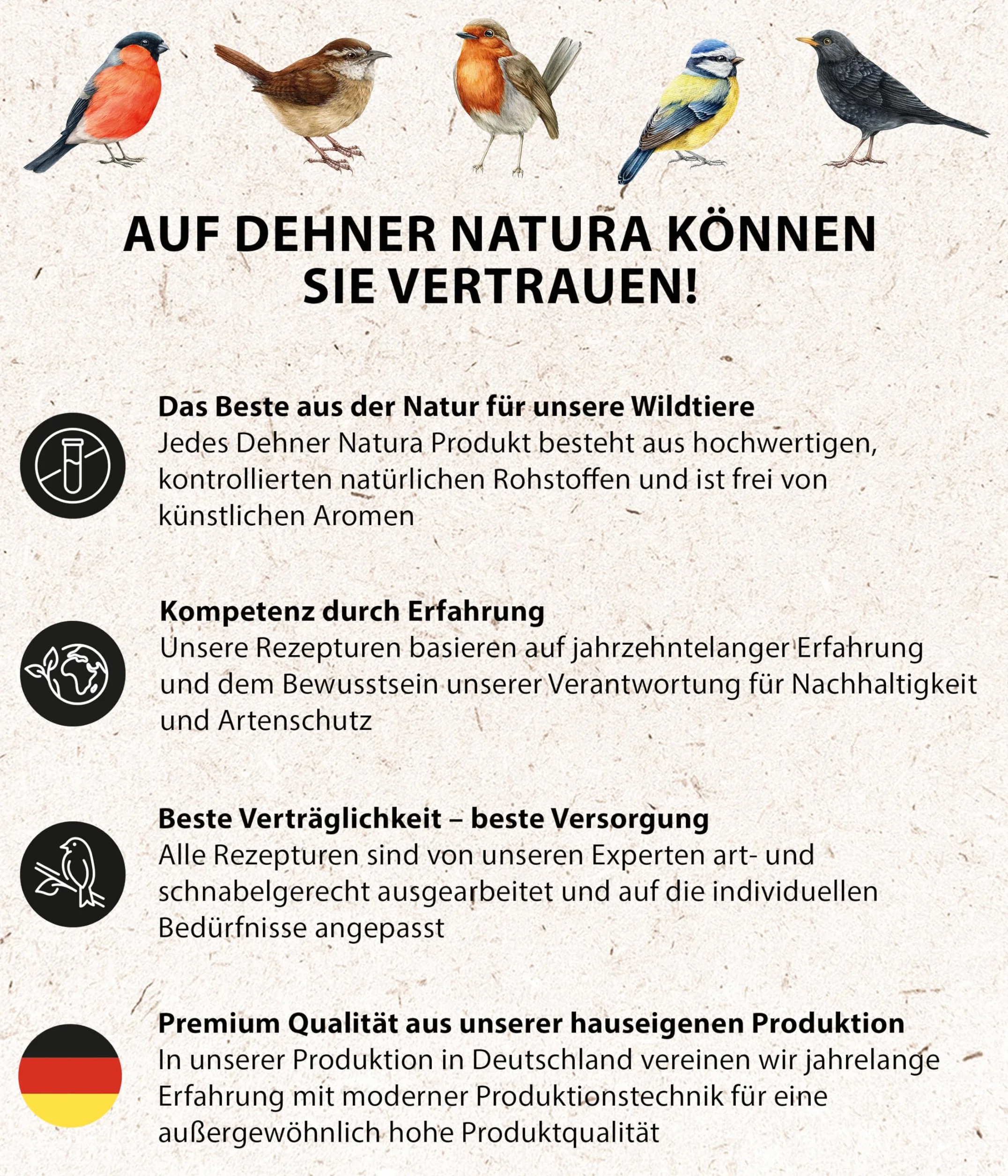 Dehner Natura Premium Nourriture pour Oiseaux Sauvages, Graines de Tournesol Non décortiquées, Seau 5L